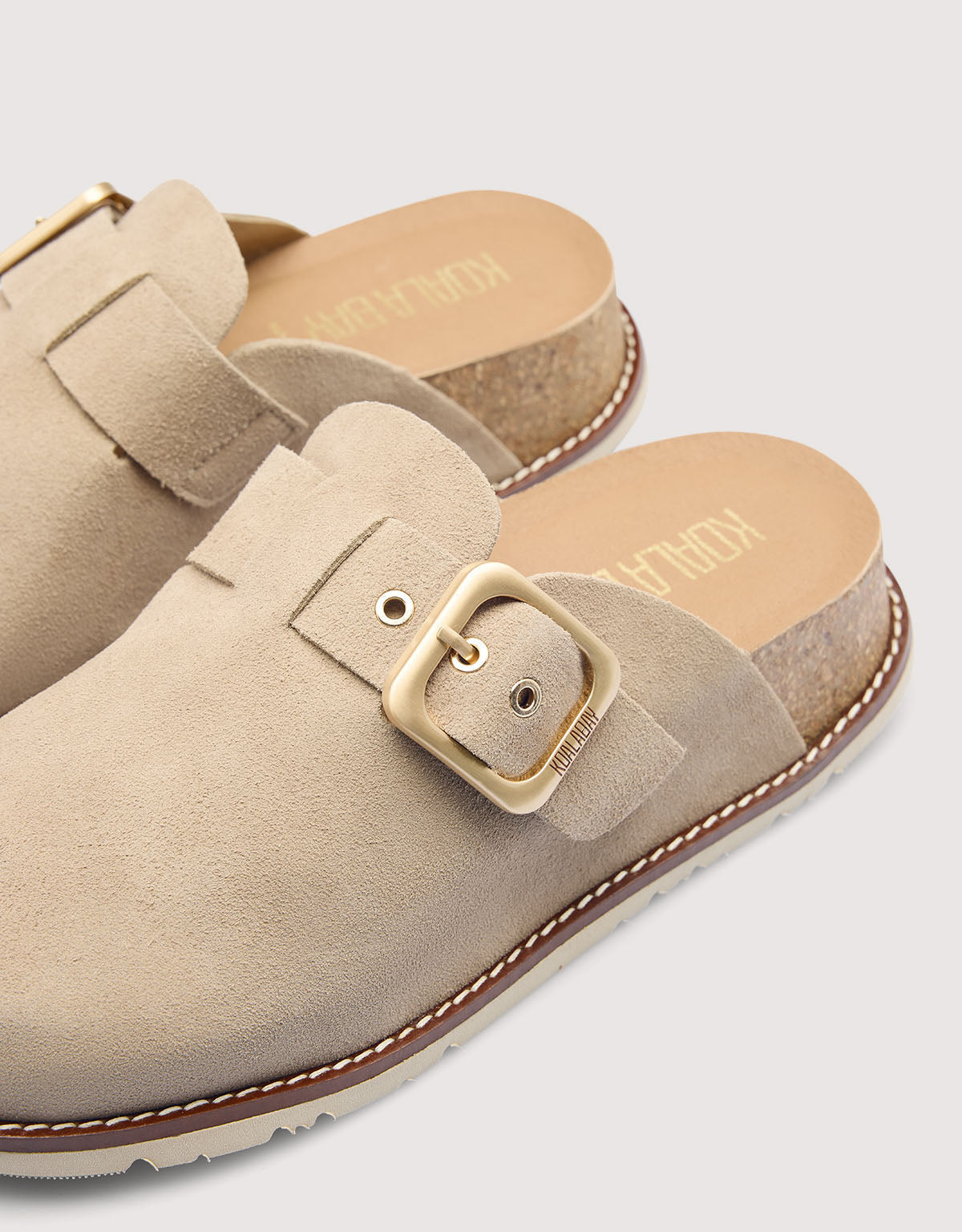 Grey Flat Clog - Tudela