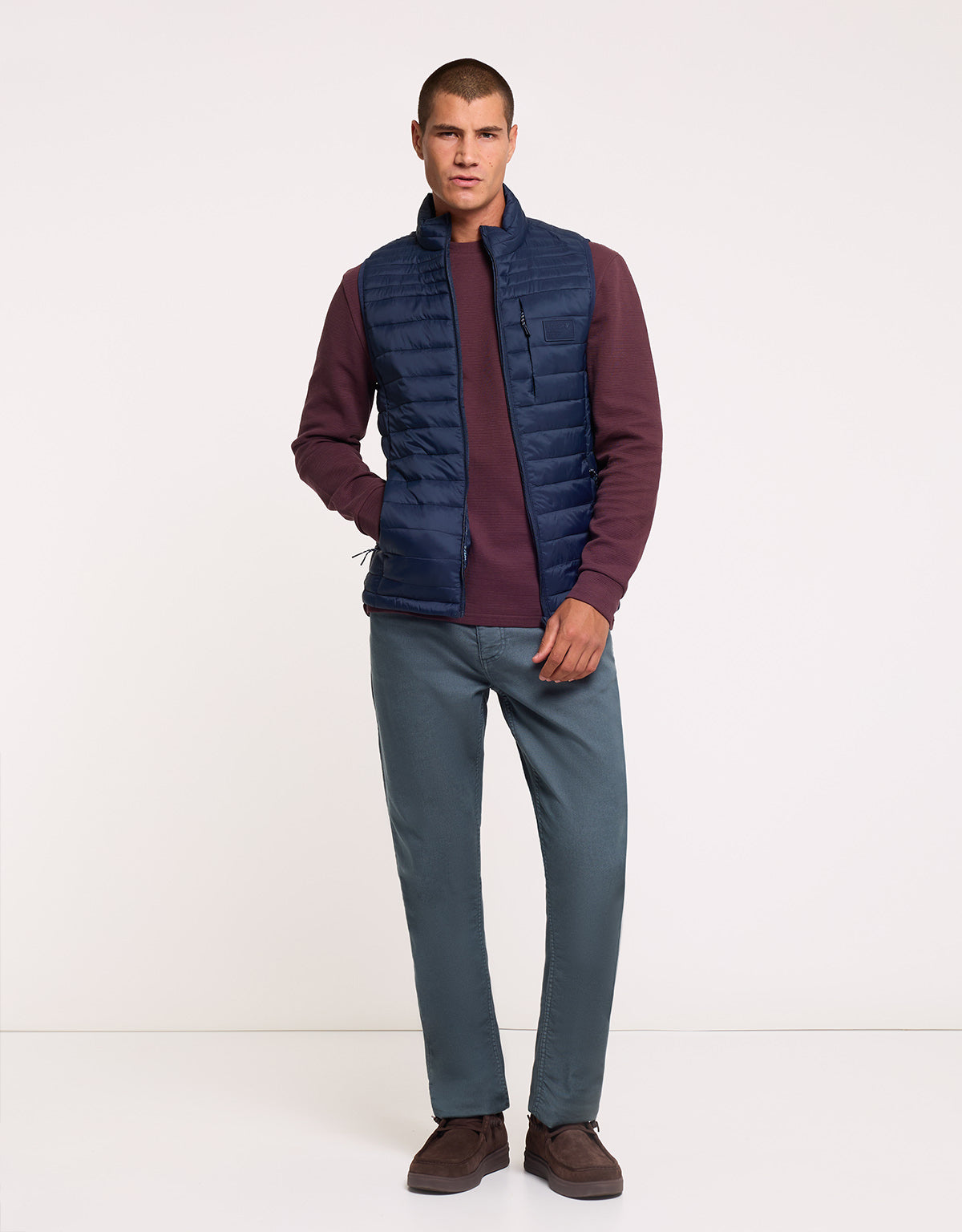 Navy Blue Gilet - Nalu