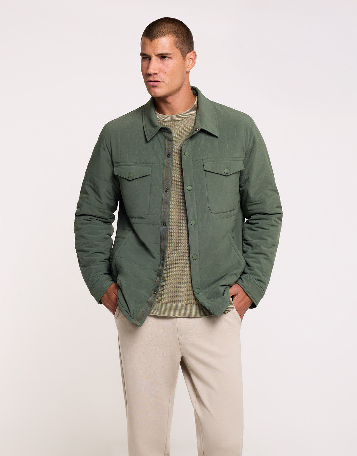 Chaqueta Caqui - Luvano 1