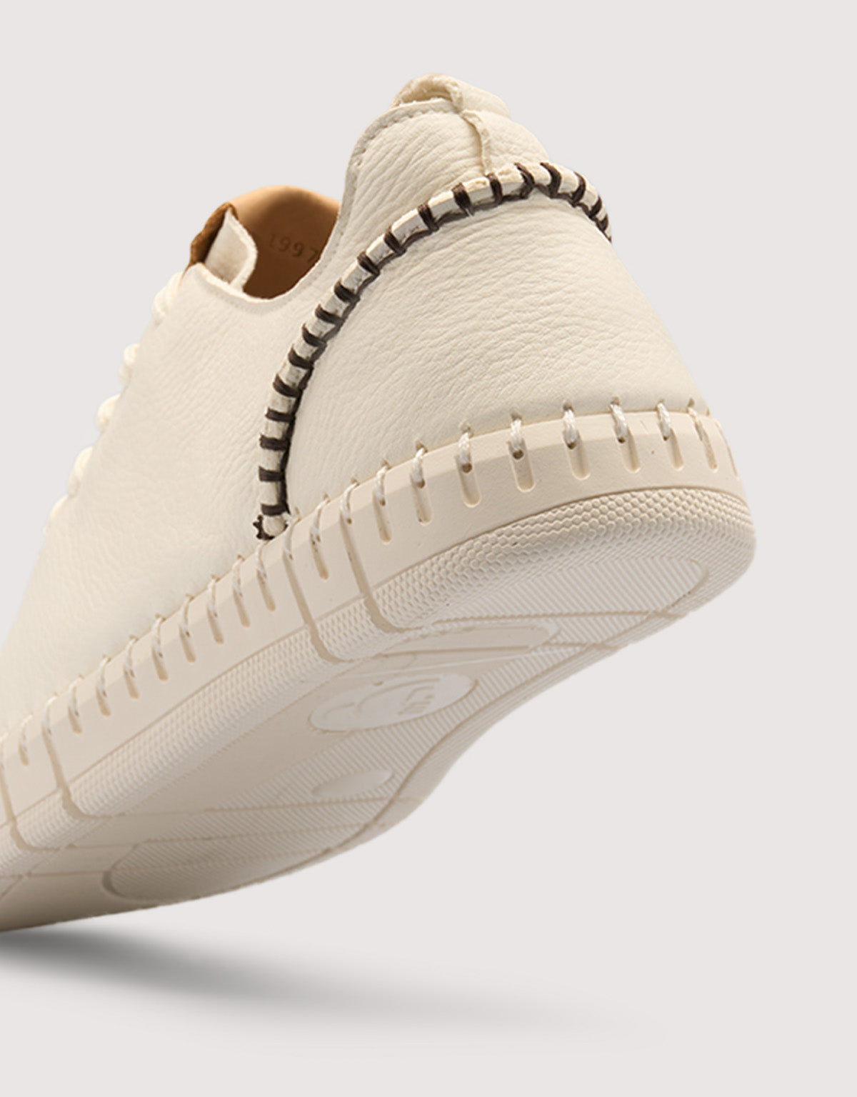 White Leather Trainers - Tania