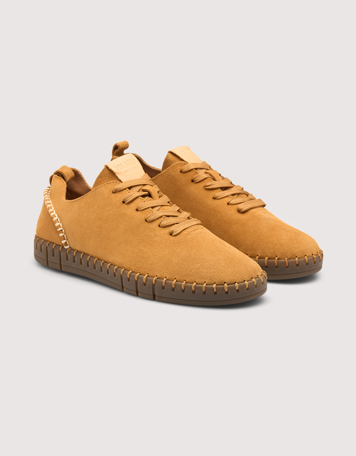 Camel Suede Trainers - Tania