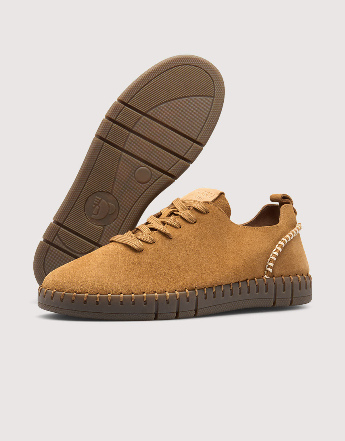 Camel Suede Trainers - Tania