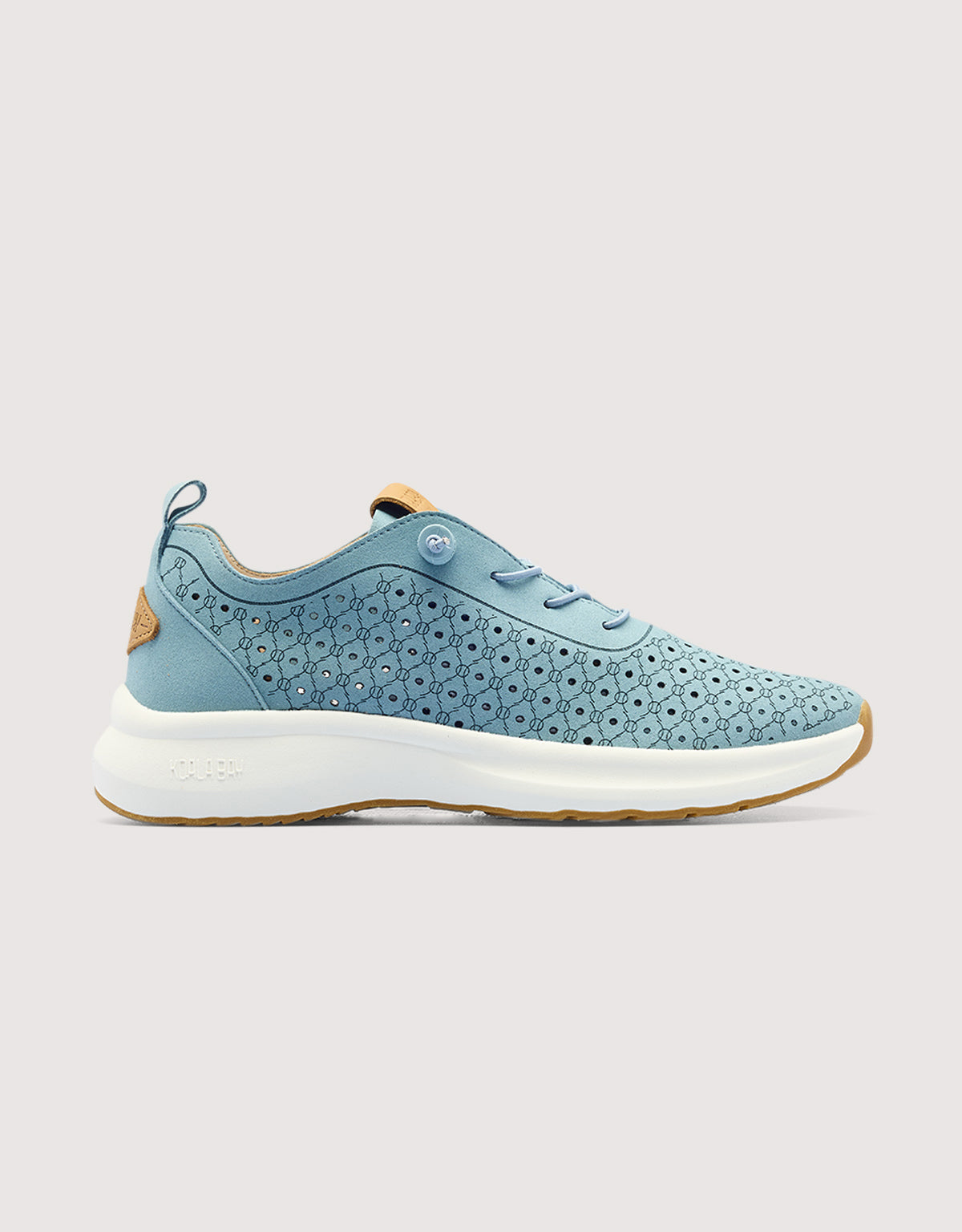 Light Blue Perforated Sneaker - Layne