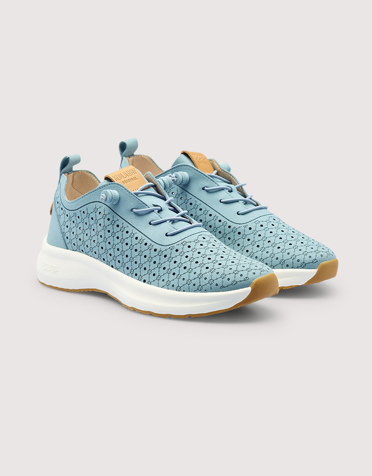 Light Blue Perforated Sneaker - Layne