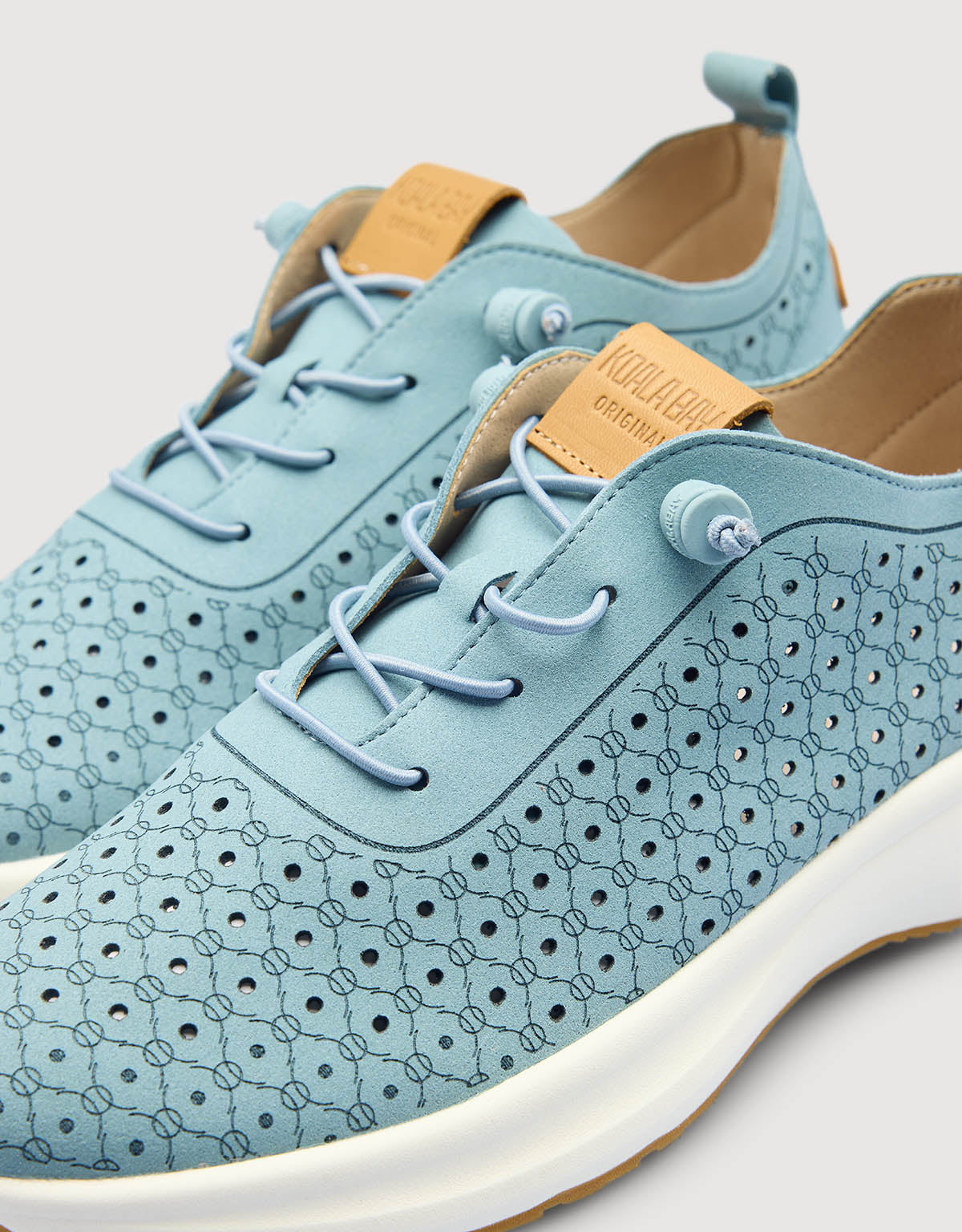Light Blue Perforated Sneaker - Layne