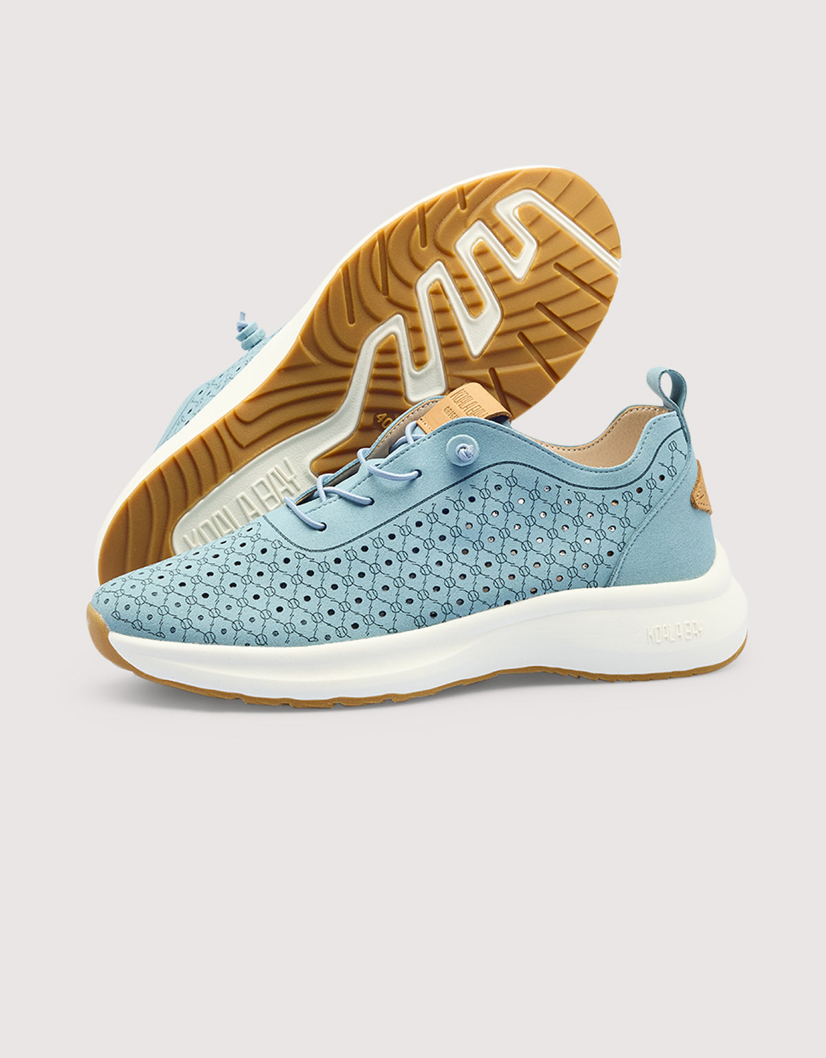 Light Blue Perforated Sneaker - Layne