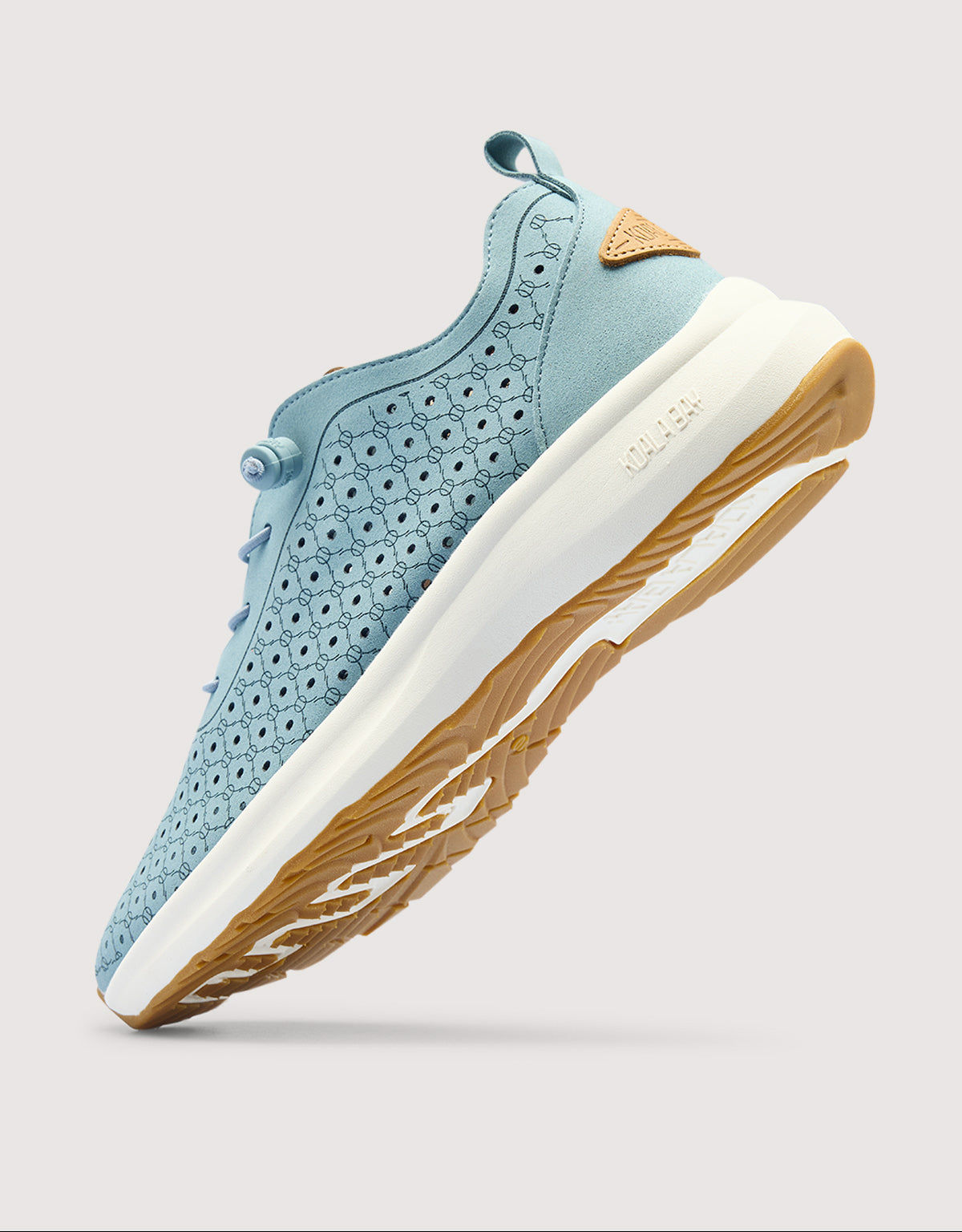 Light Blue Perforated Sneaker - Layne