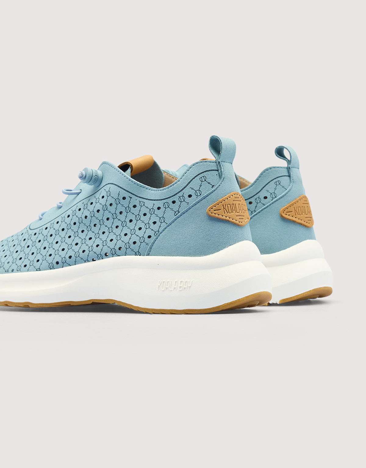 Light Blue Perforated Sneaker - Layne