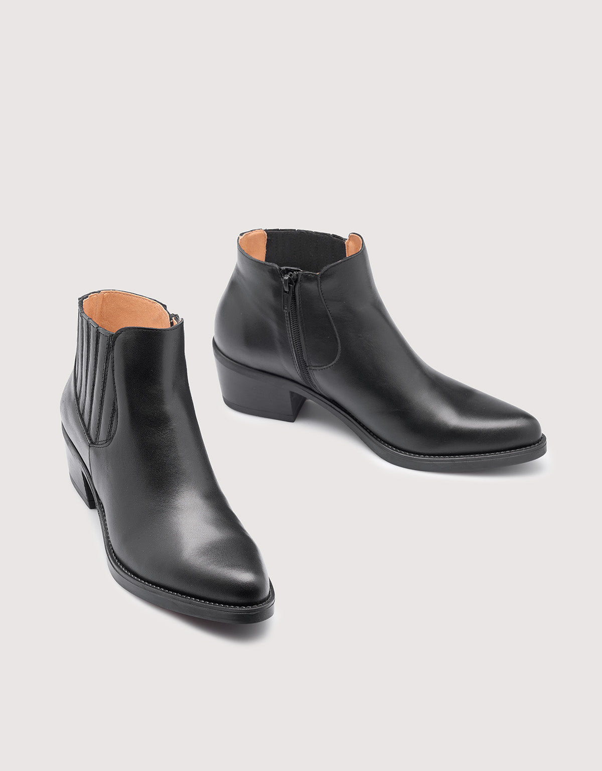 Botín Piel Negro - Tex 4