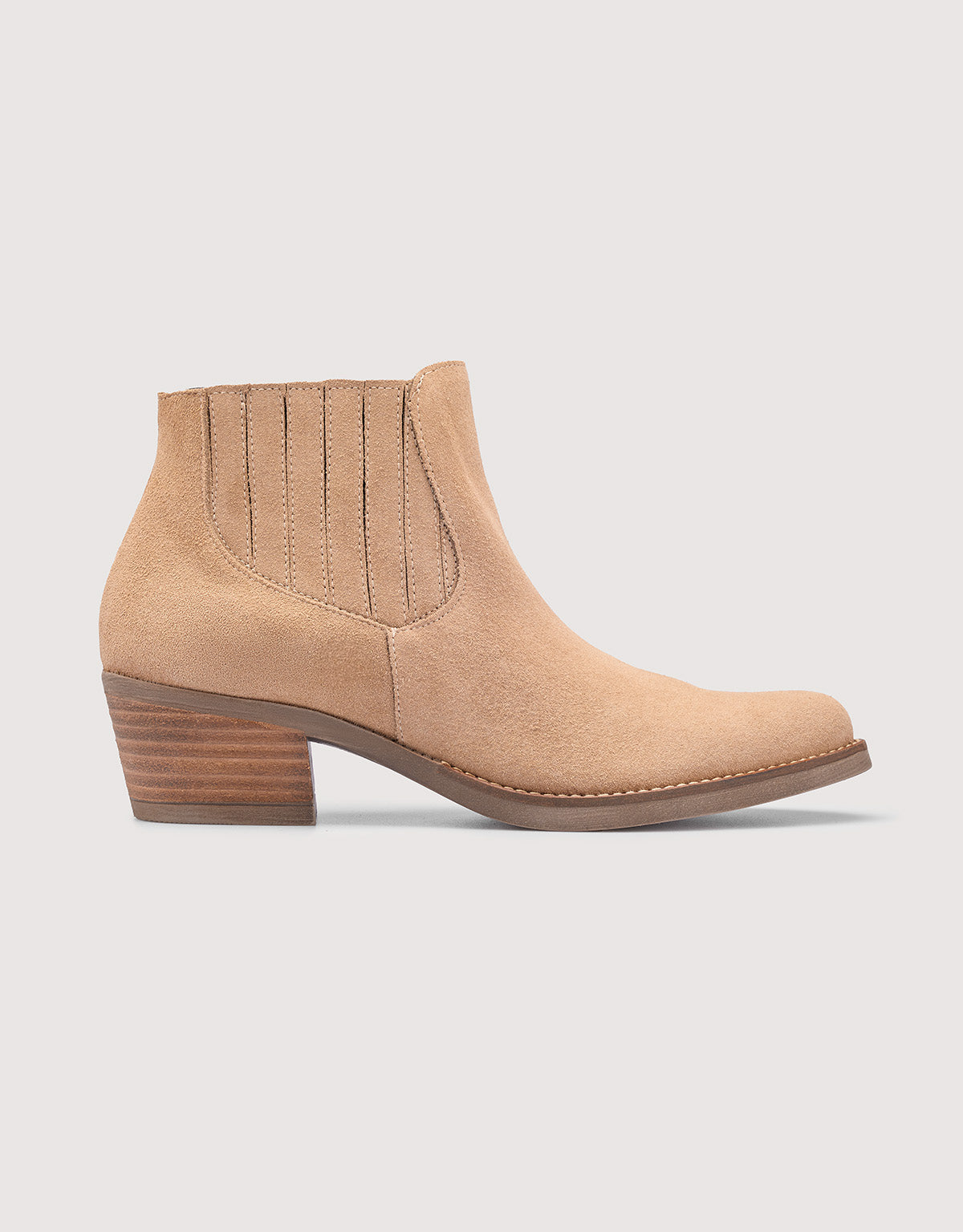 Botín Serraje Beige - Tex