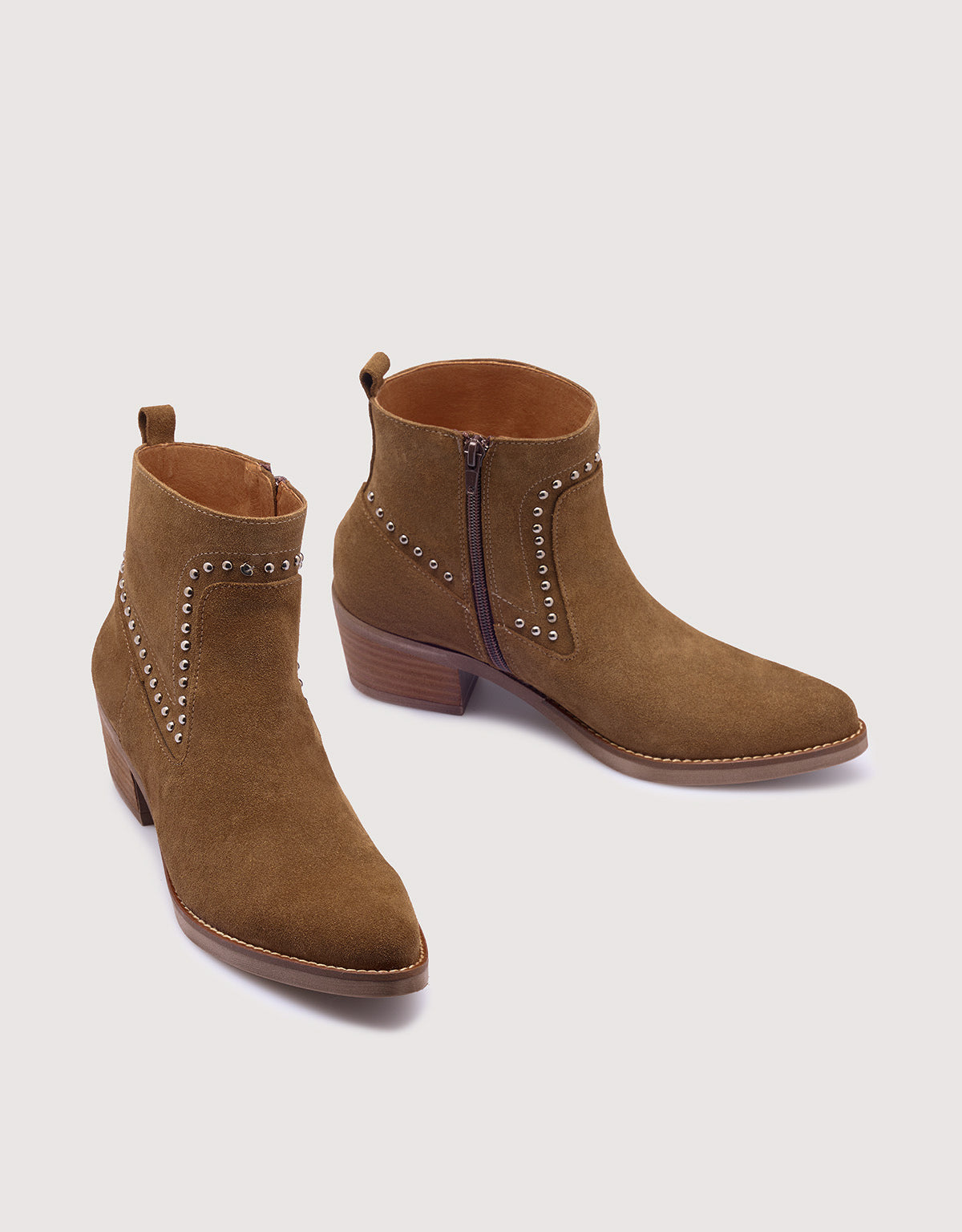 Brown Suede Ankle Boots - Dallas