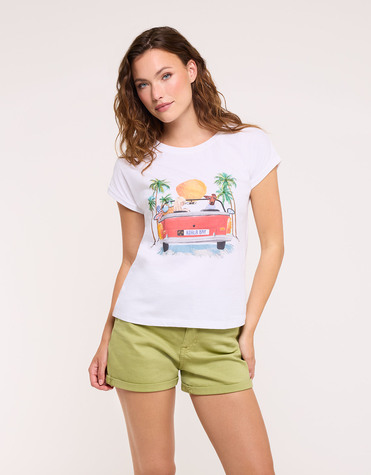 Camiseta Manga Corta Blanco - Mostang