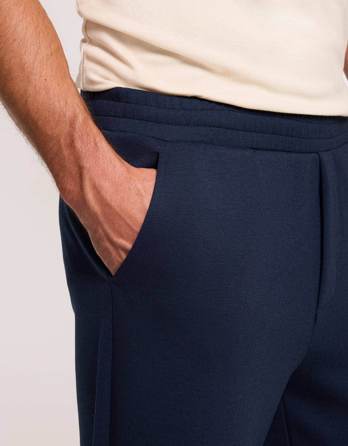 Long Navy Blue Trousers - April