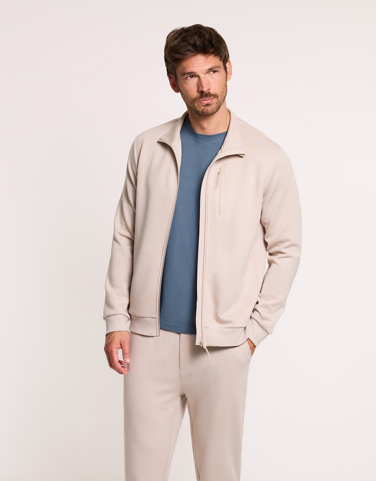 Long Beige Trousers - April