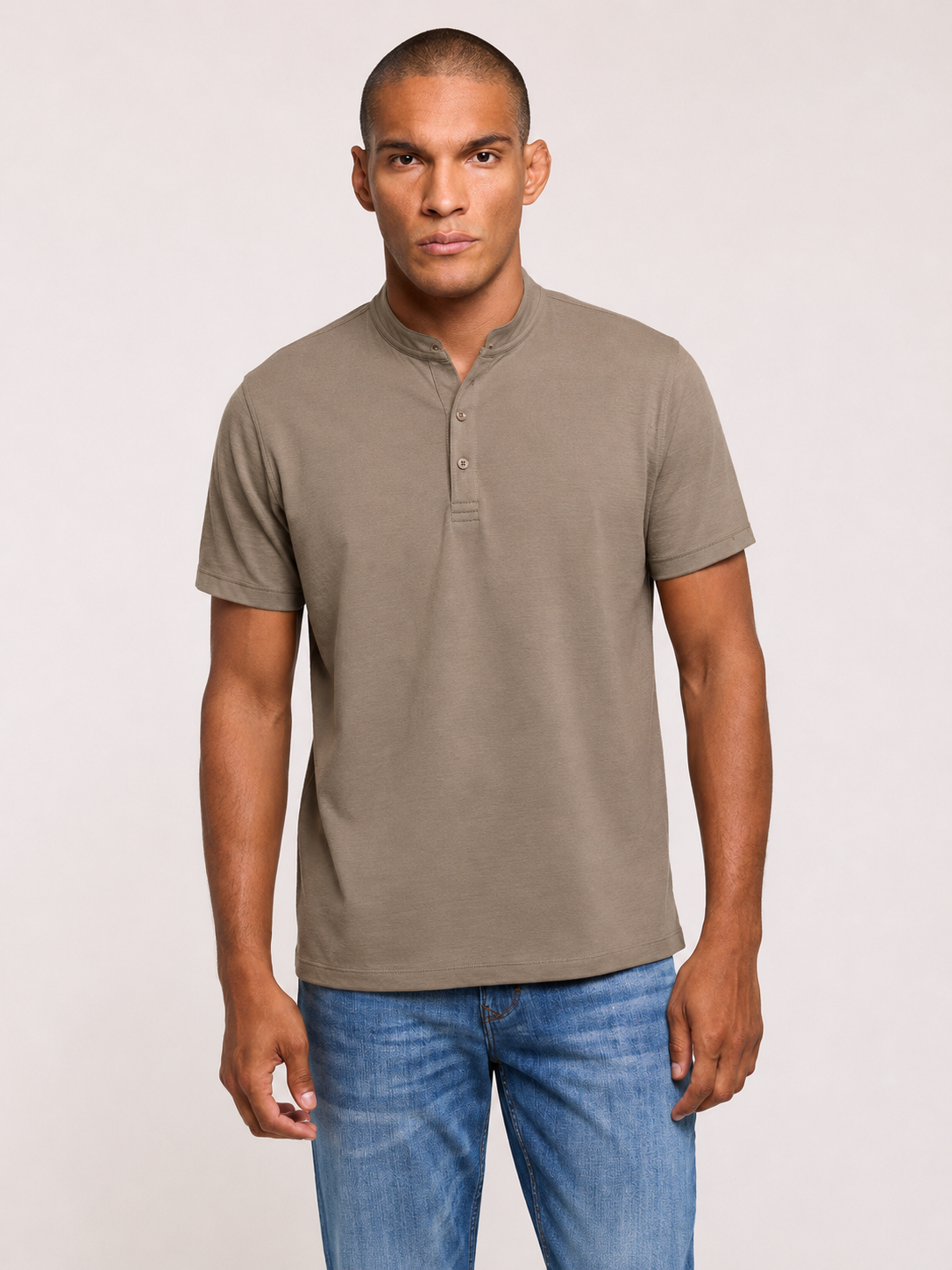 Khaki Short-Sleeve T-Shirt - Dardlar