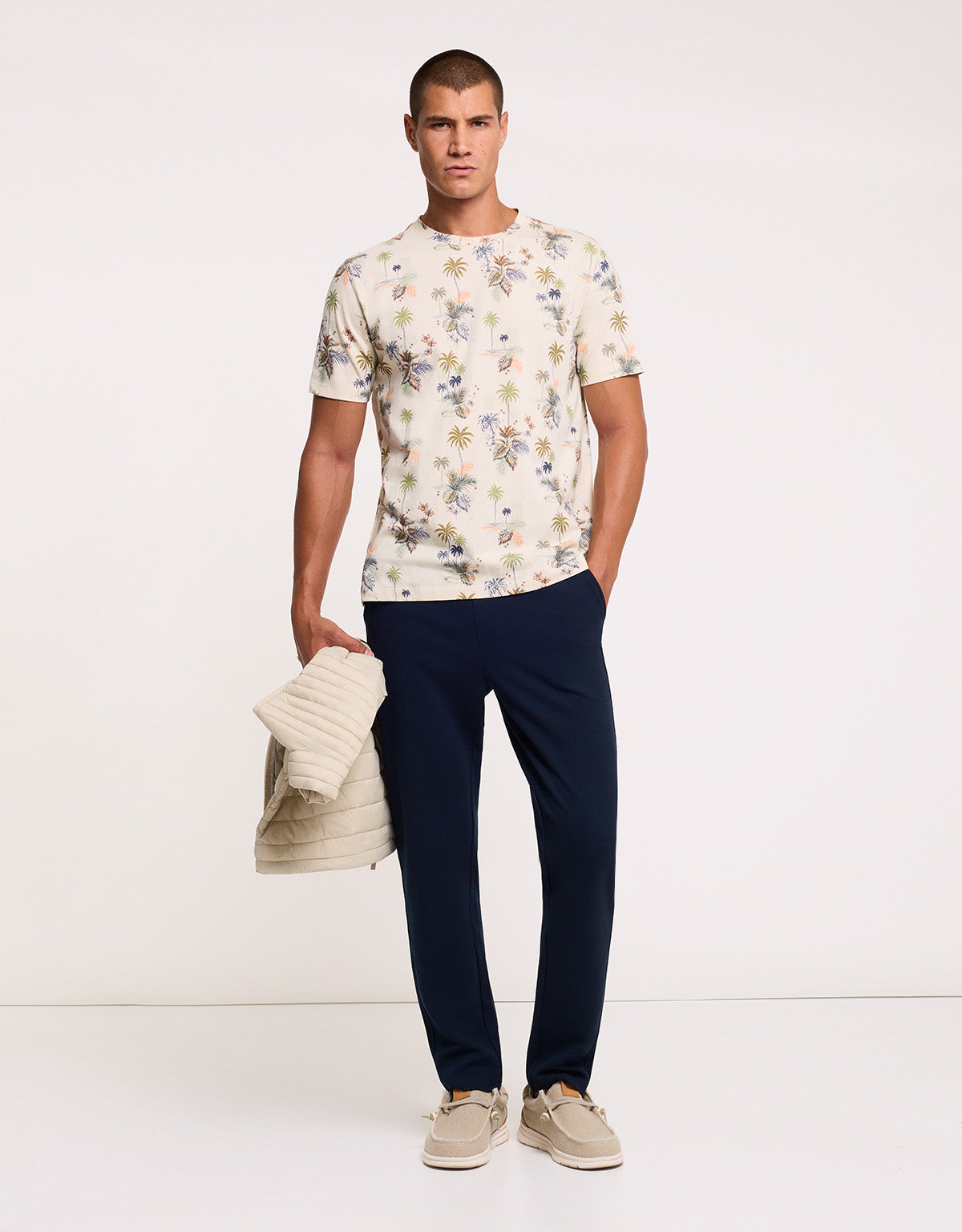 Camiseta Manga Corta Beige - Mauka 6