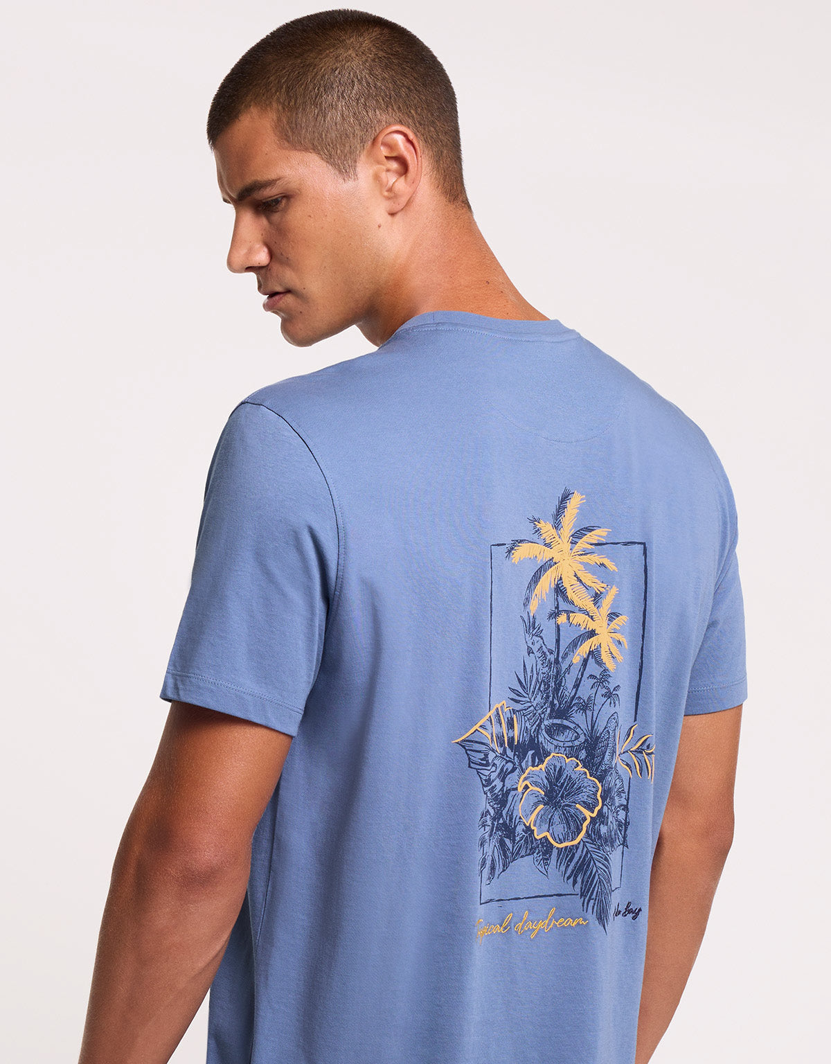 Camiseta Manga Corta Azul - Aboniu 2