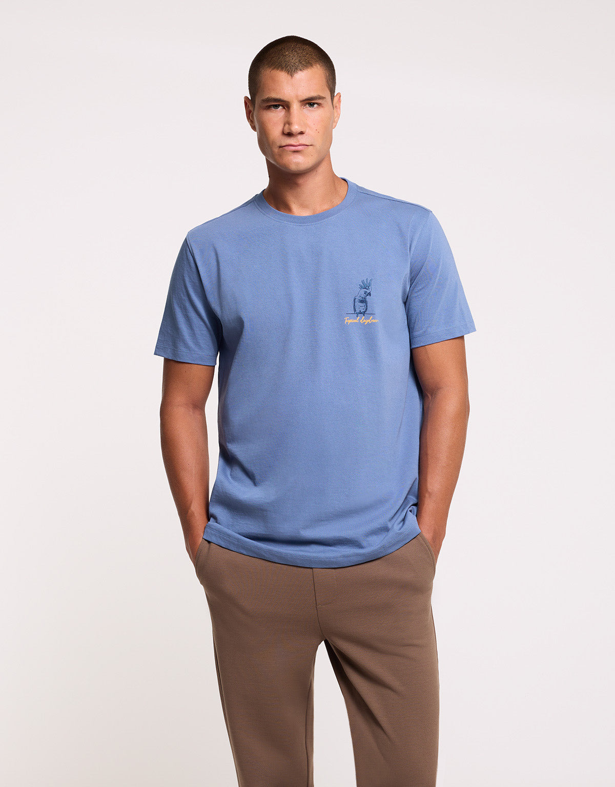 Camiseta Manga Corta Azul - Aboniu 3