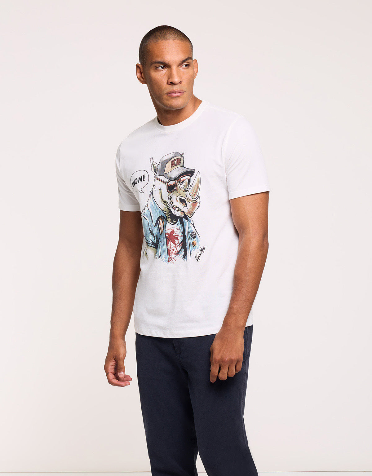 Camiseta Manga Corta Beige - Rinio
