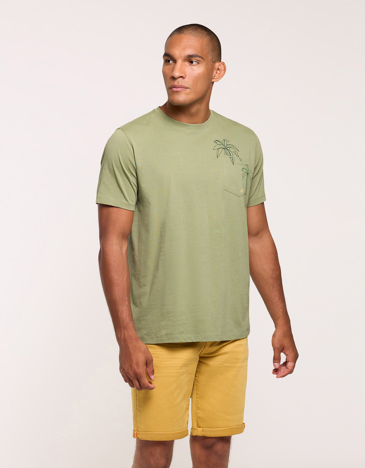 Khaki Short-Sleeve T-Shirt - Aramis
