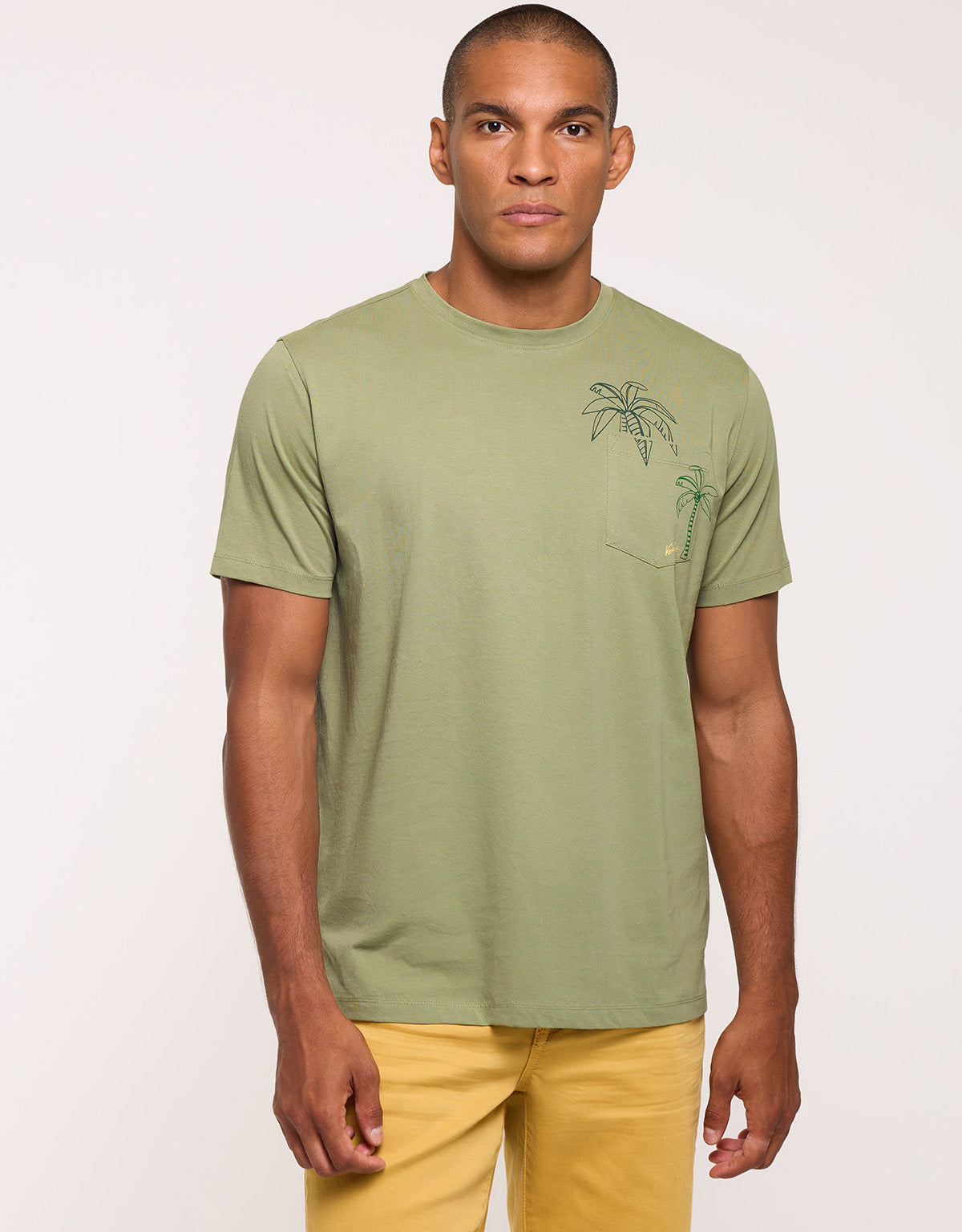 Khaki Short-Sleeve T-Shirt - Aramis