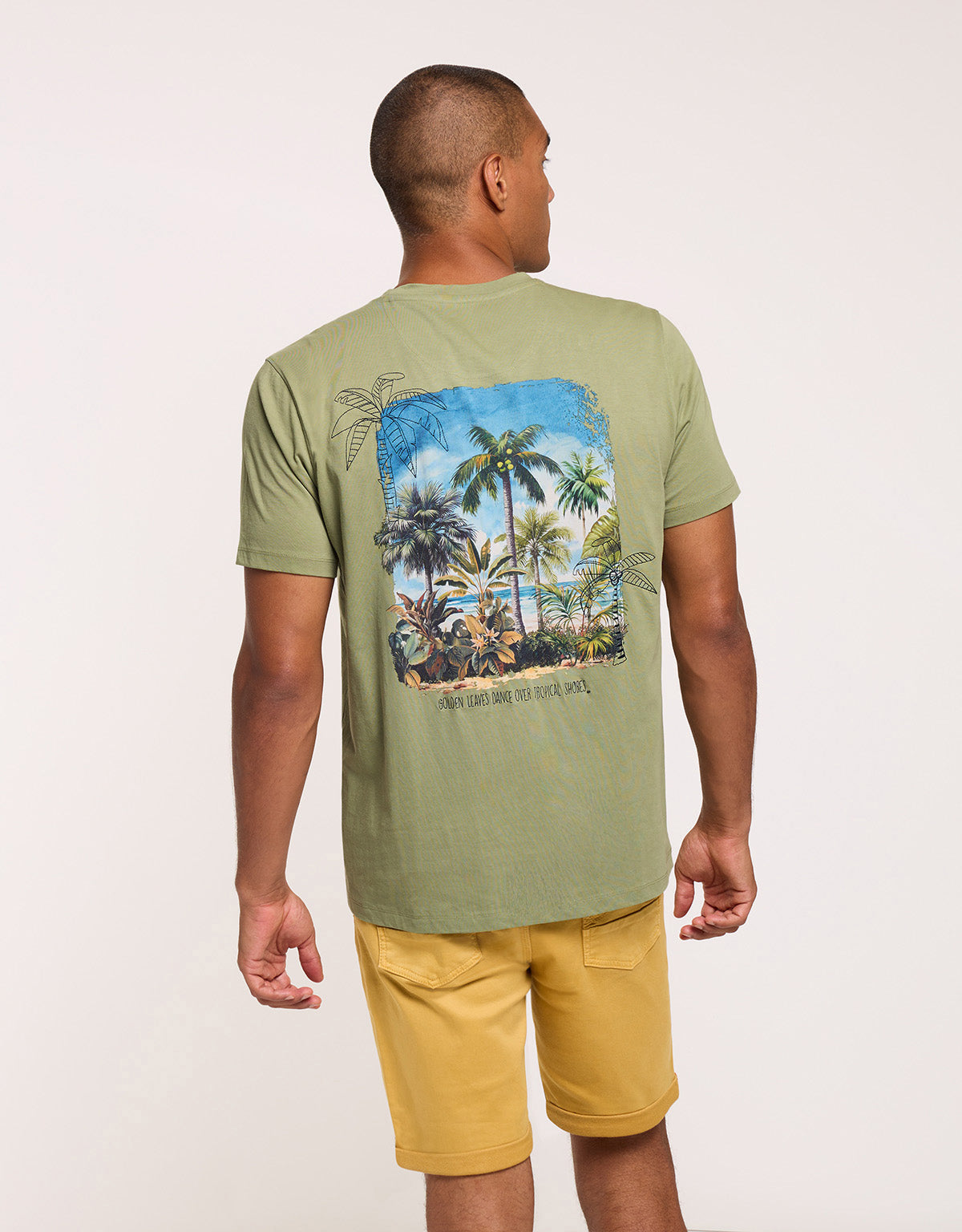 Khaki Short-Sleeve T-Shirt - Aramis