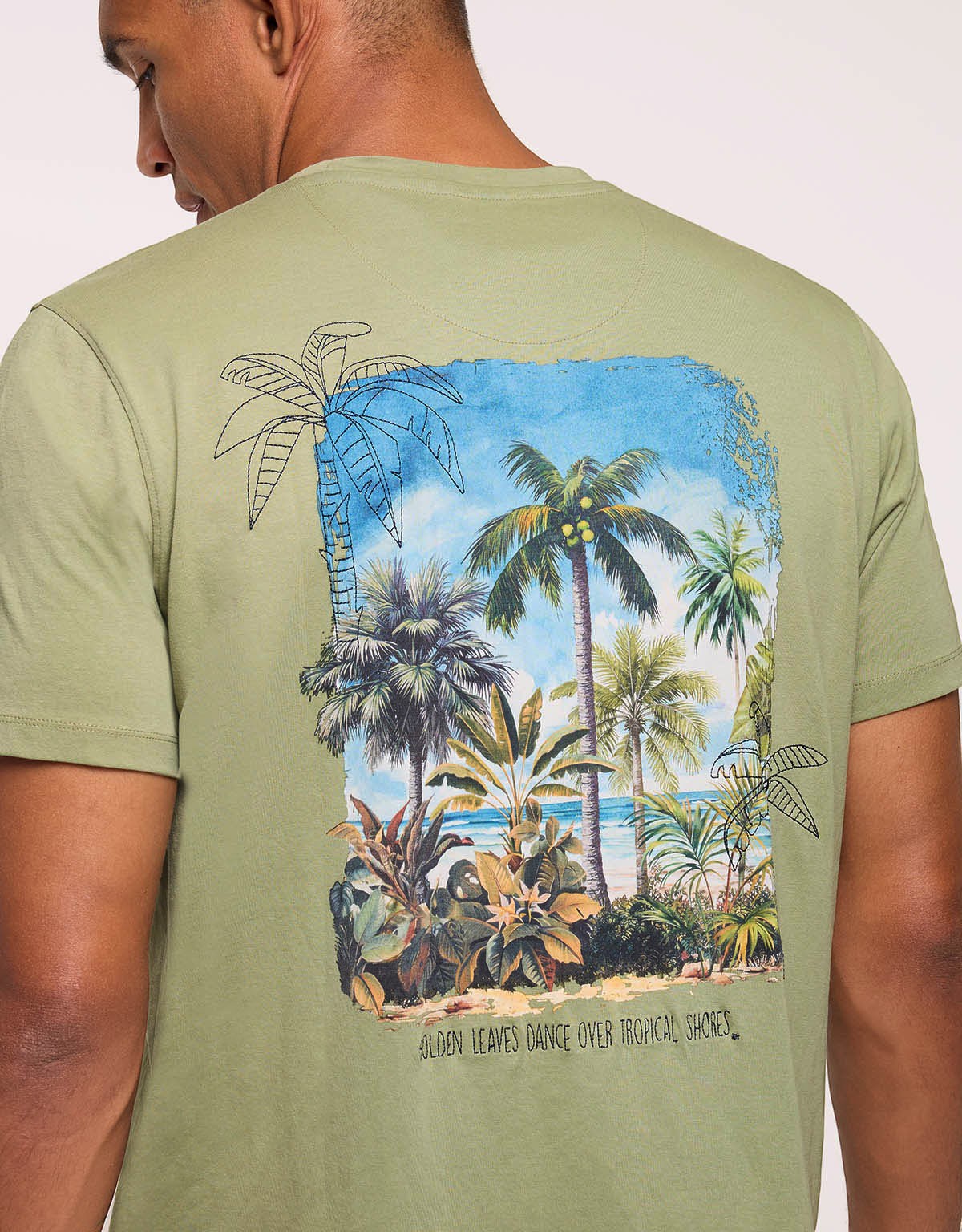 Khaki Short-Sleeve T-Shirt - Aramis