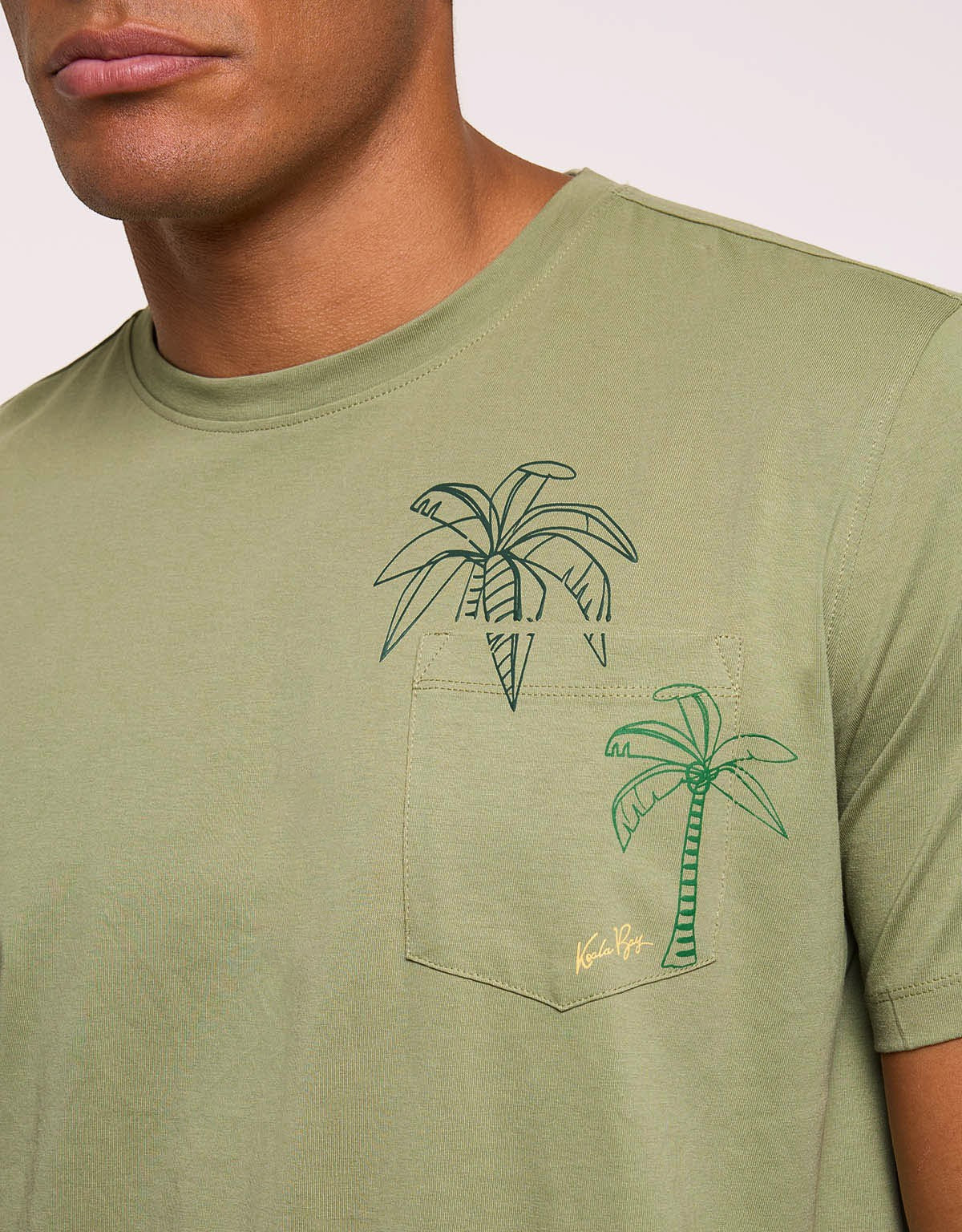 Khaki Short-Sleeve T-Shirt - Aramis