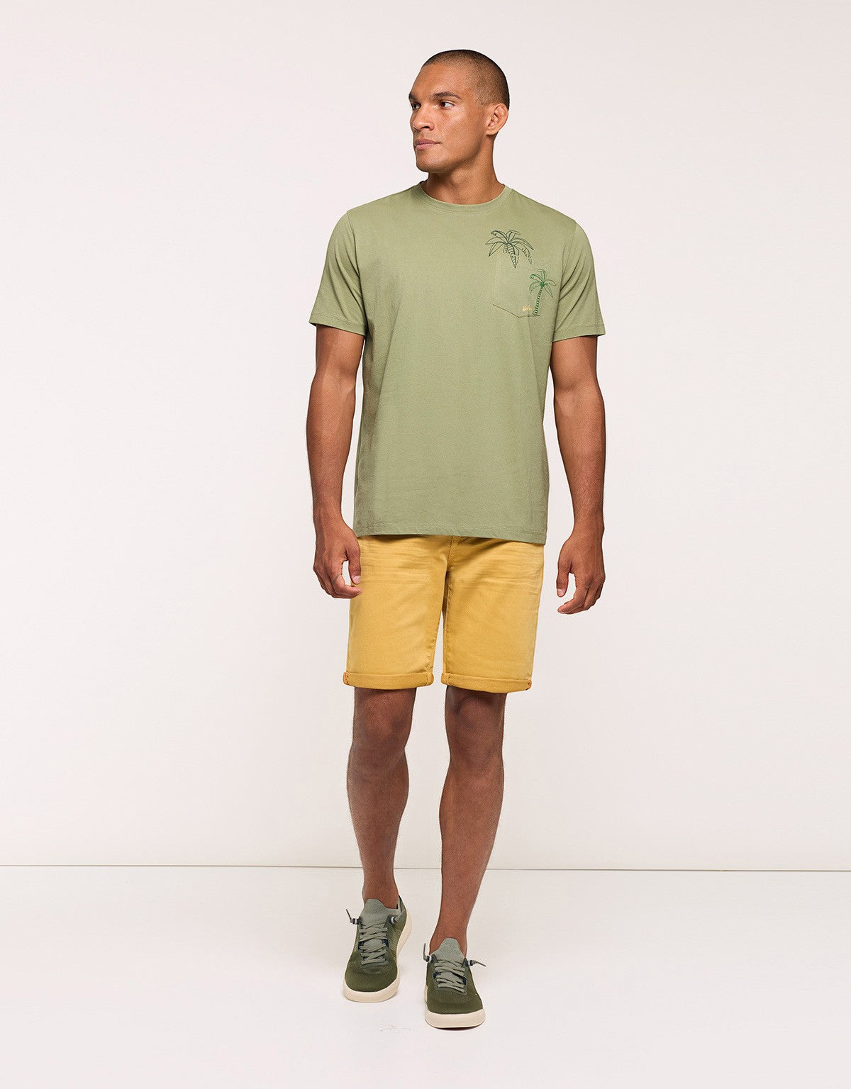 Khaki Short-Sleeve T-Shirt - Aramis