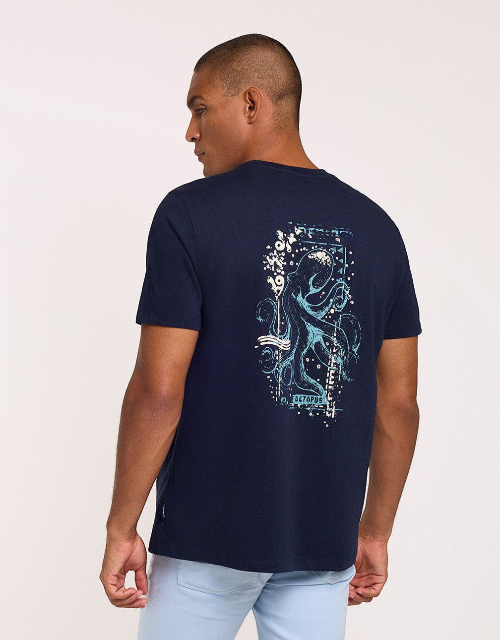 Camiseta Manga Corta Azul Marino - Jones