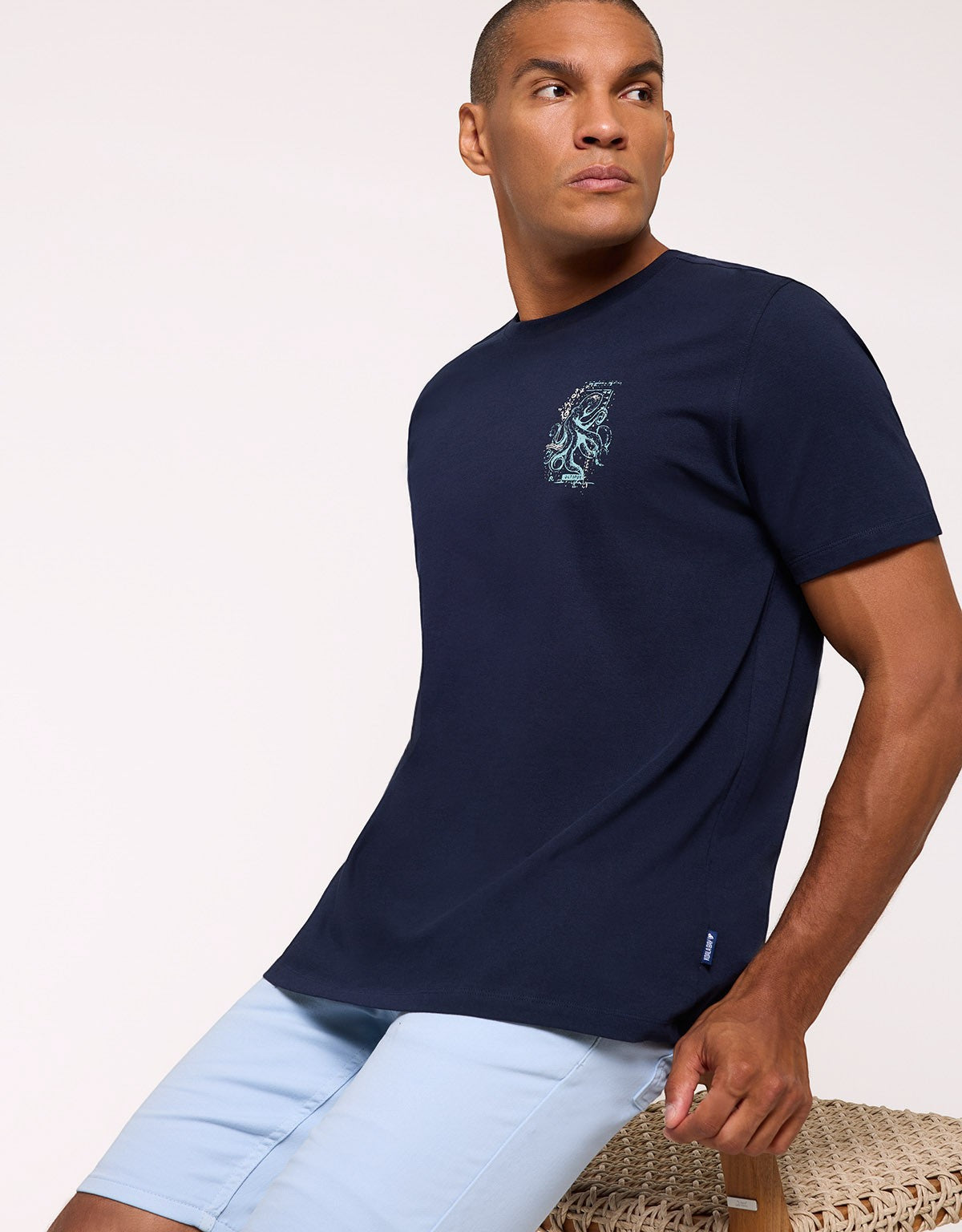 Navy Blue Short-Sleeve T-Shirt - Jones