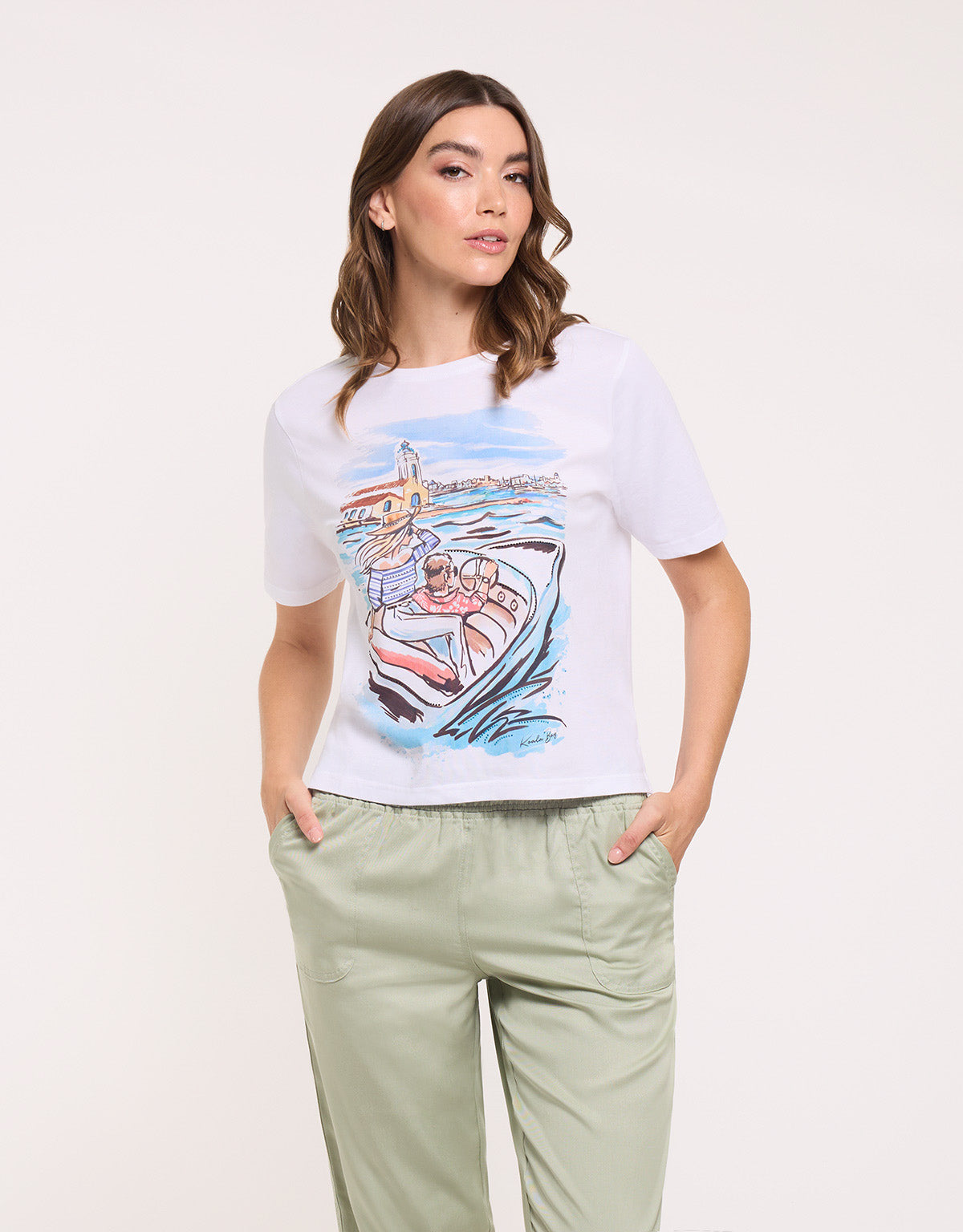 Camiseta Manga Corta Blanco - Figuyat 1