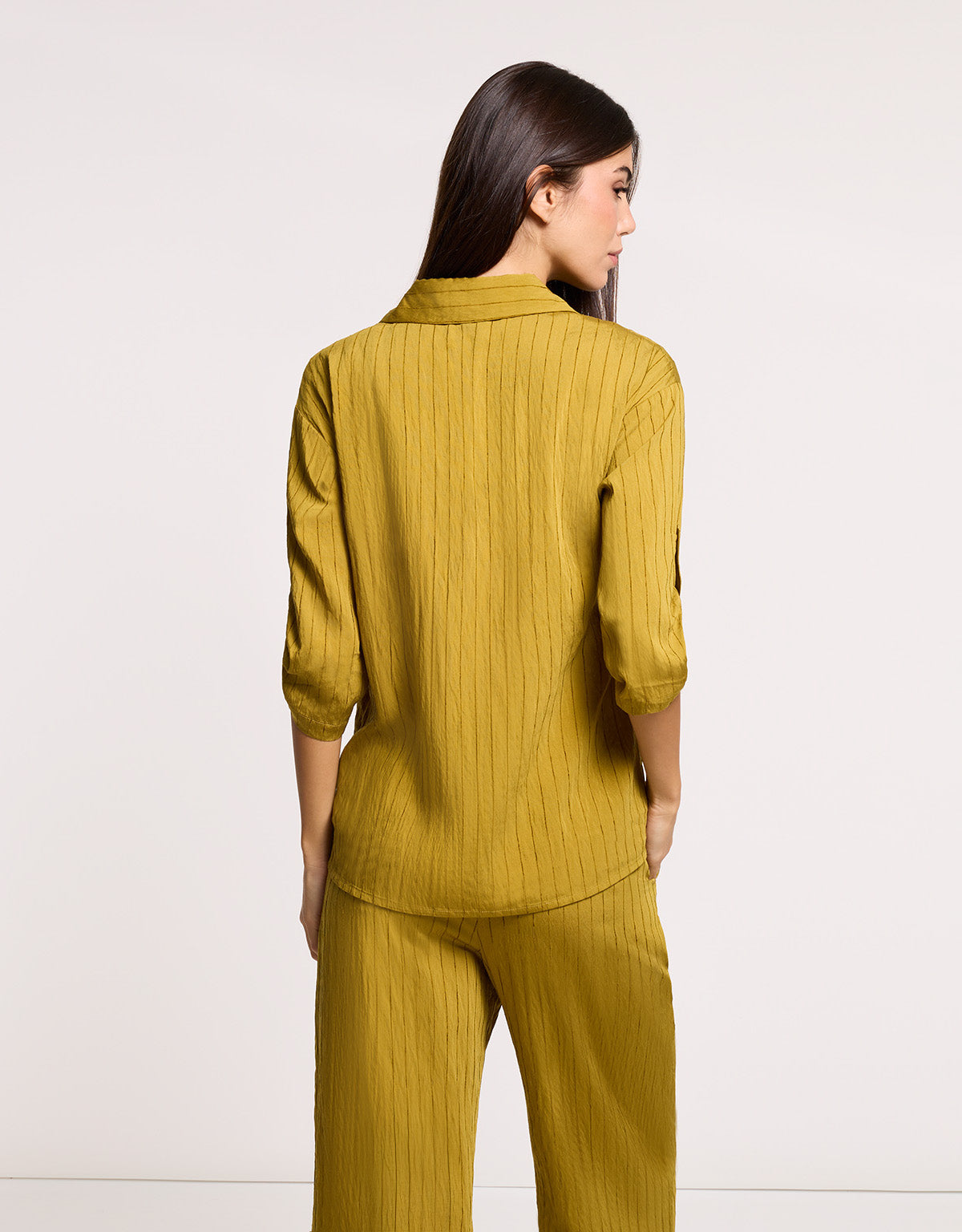 Camisa Manga Media Amarillo - Rayana 3