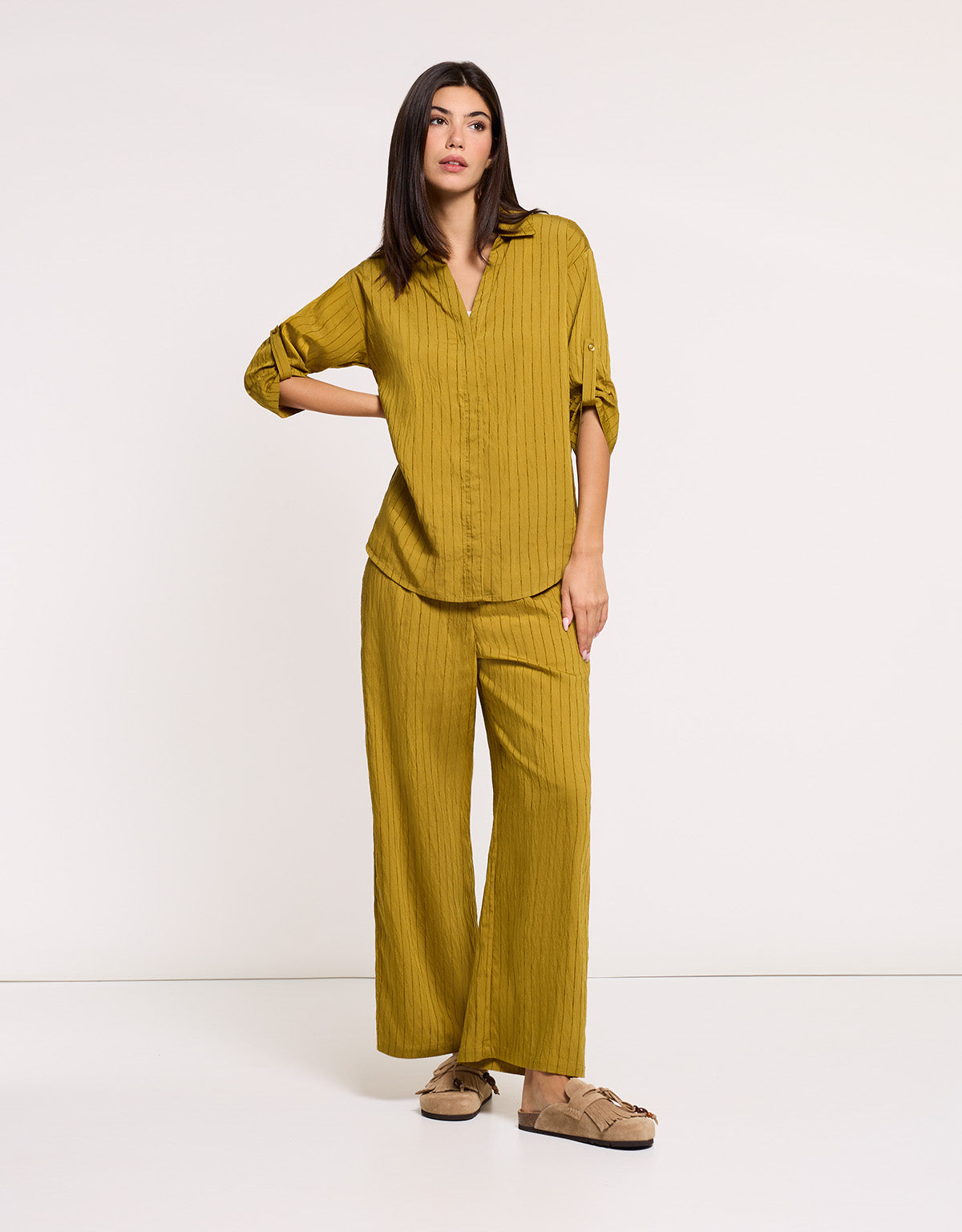 Camisa Manga Media Amarillo - Rayana 5