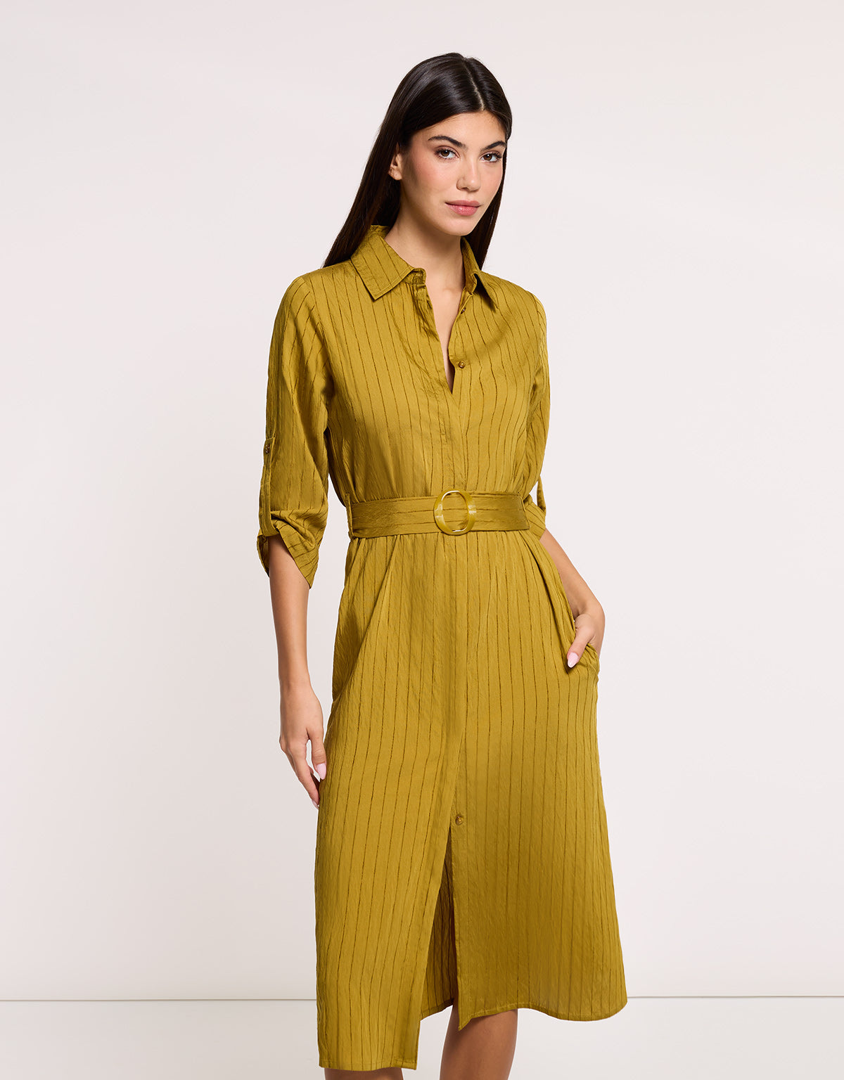 Vestido Midi Amarillo - Yanaris 2