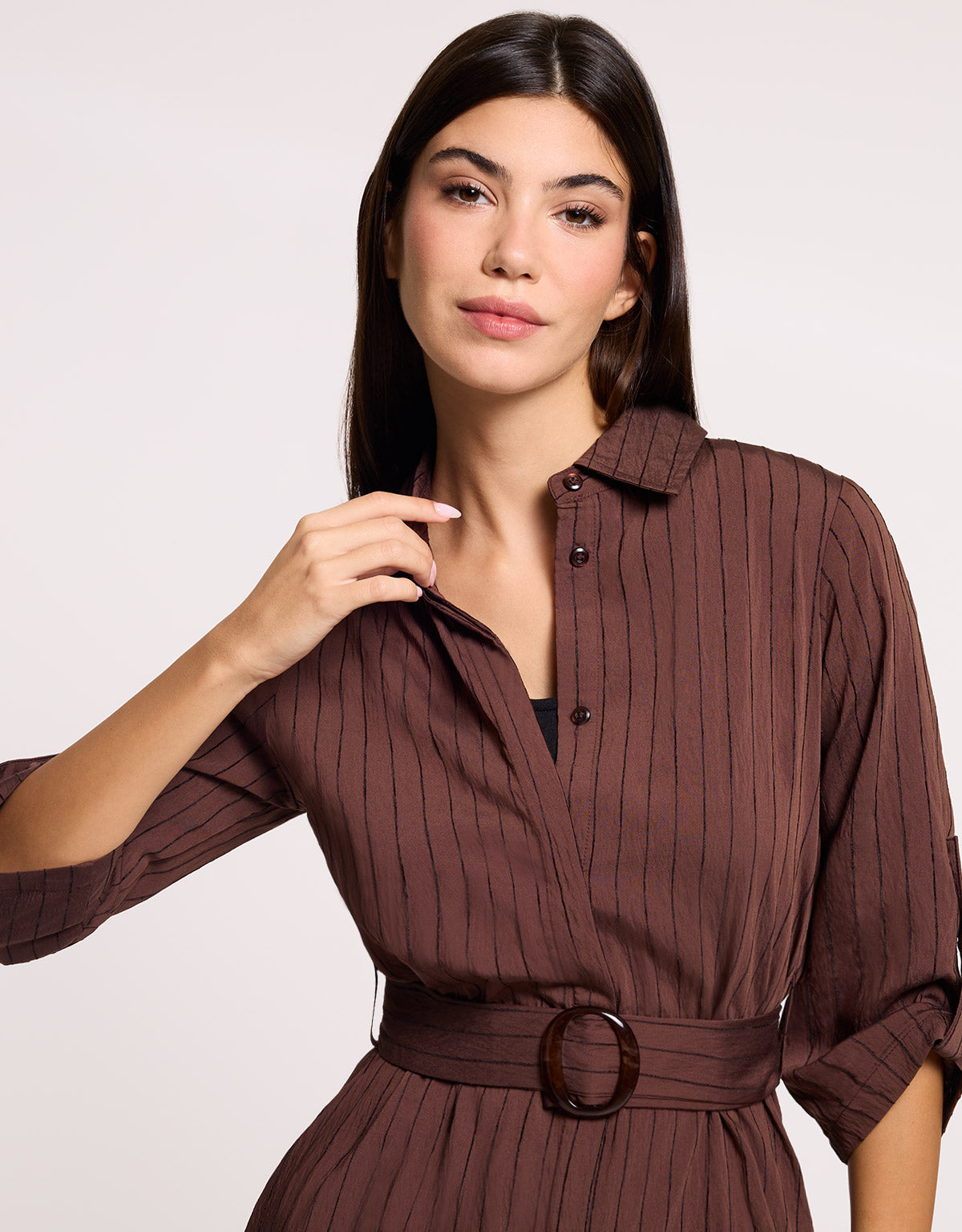 Vestido Midi Marrón - Yanaris 4