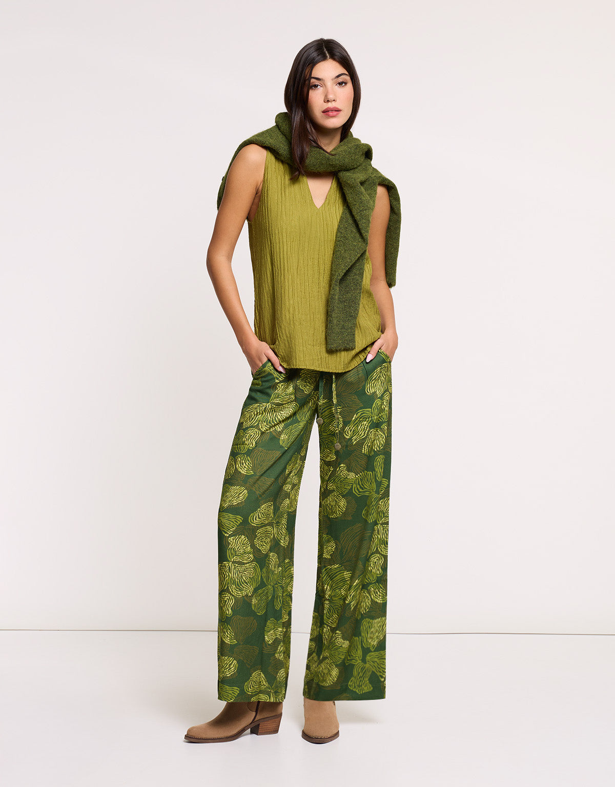 Pantalón Largo Verde - Greeny 5