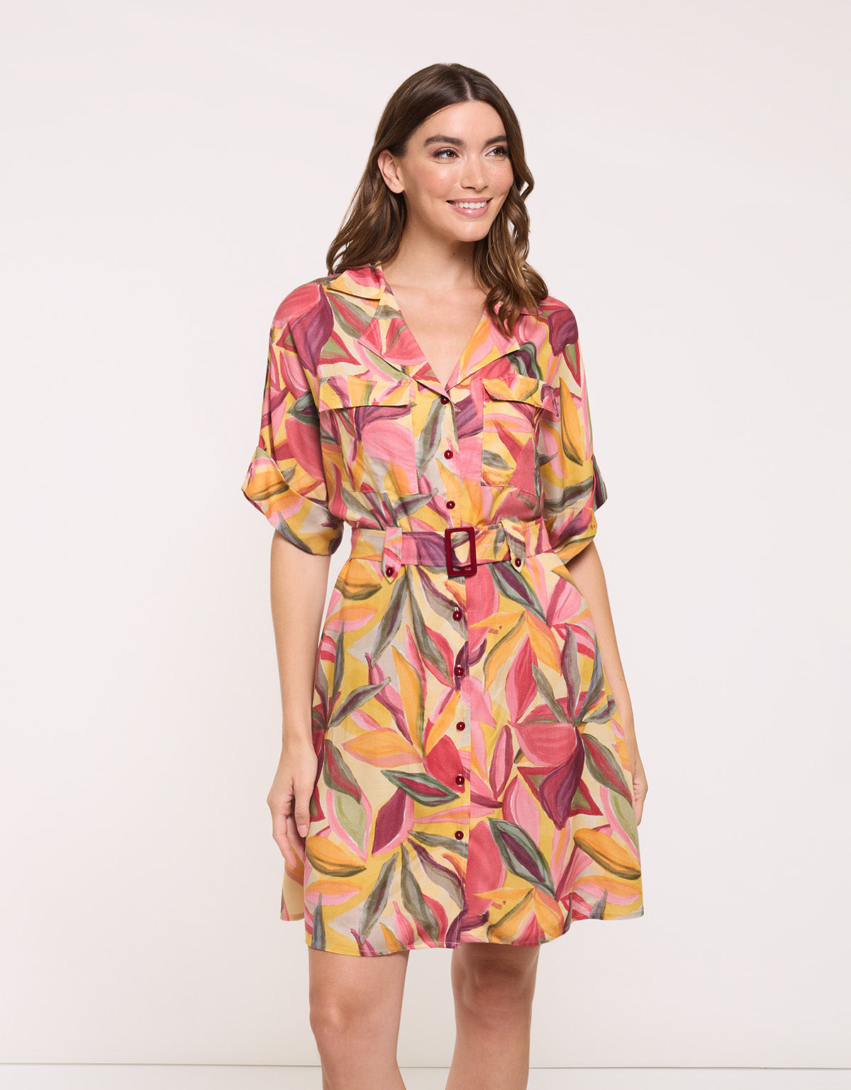 Multicolour Short Dress - Sophistique