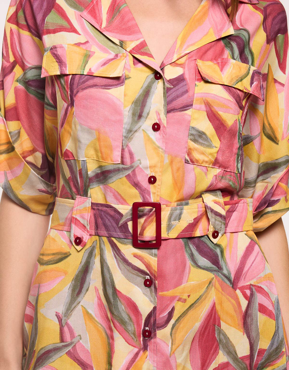 Multicolour Short Dress - Sophistique