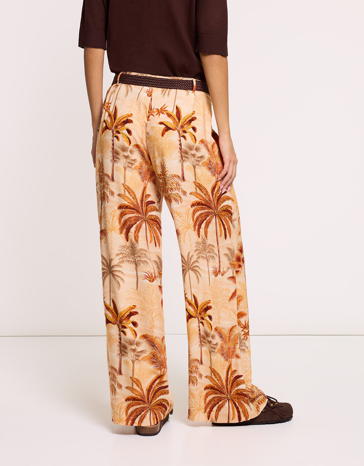 Orange Fluid Trousers - Palmena