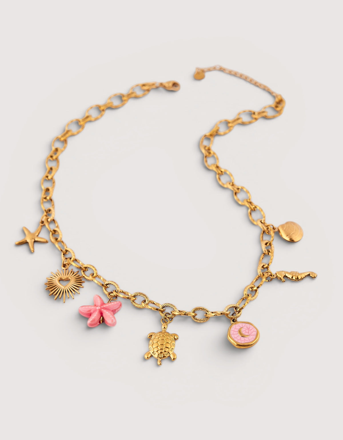 Gold-tone Stainless Steel Necklace - Buena Suerte