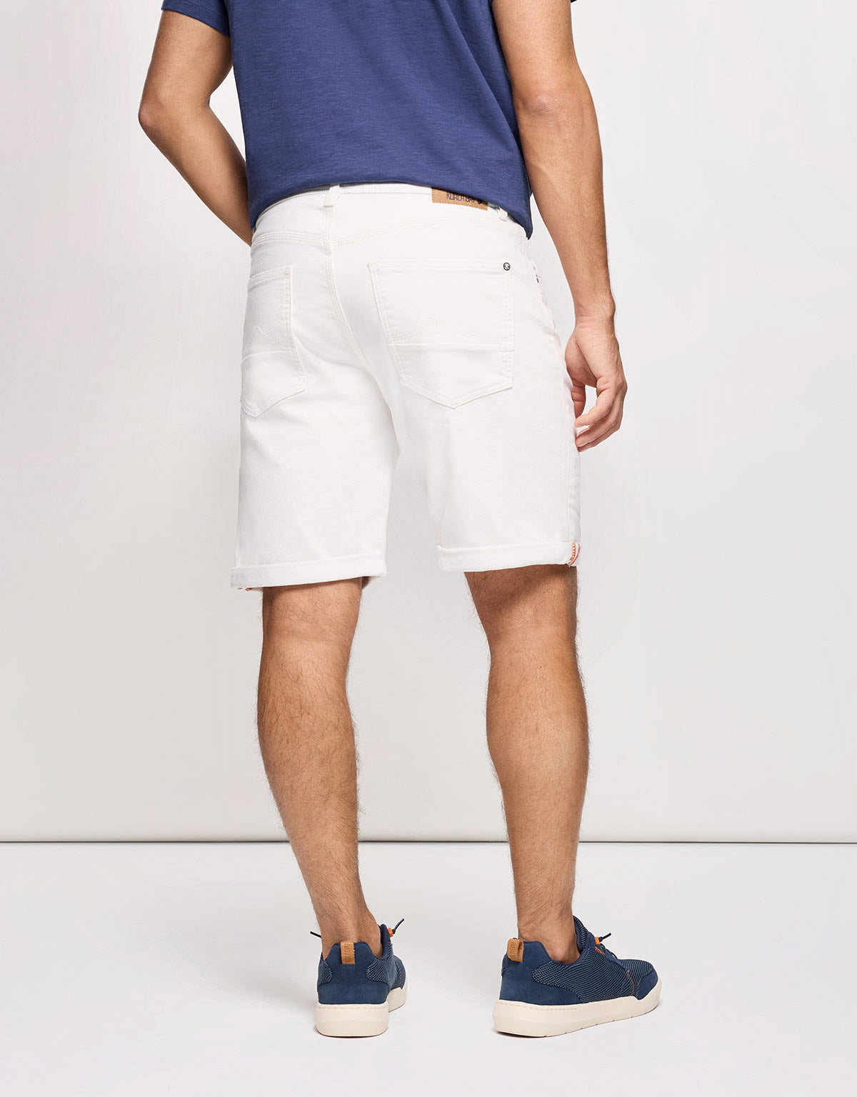 White Denim Bermuda Shorts - Palm Beach