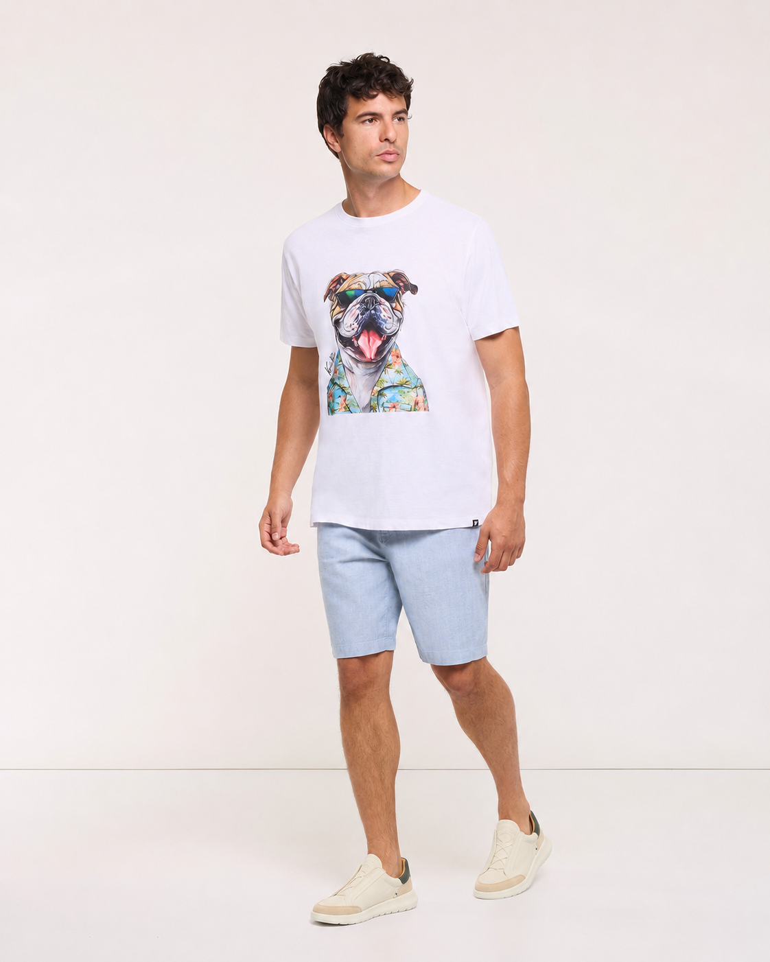 Blue Linen Bermuda Shorts – Kymora
