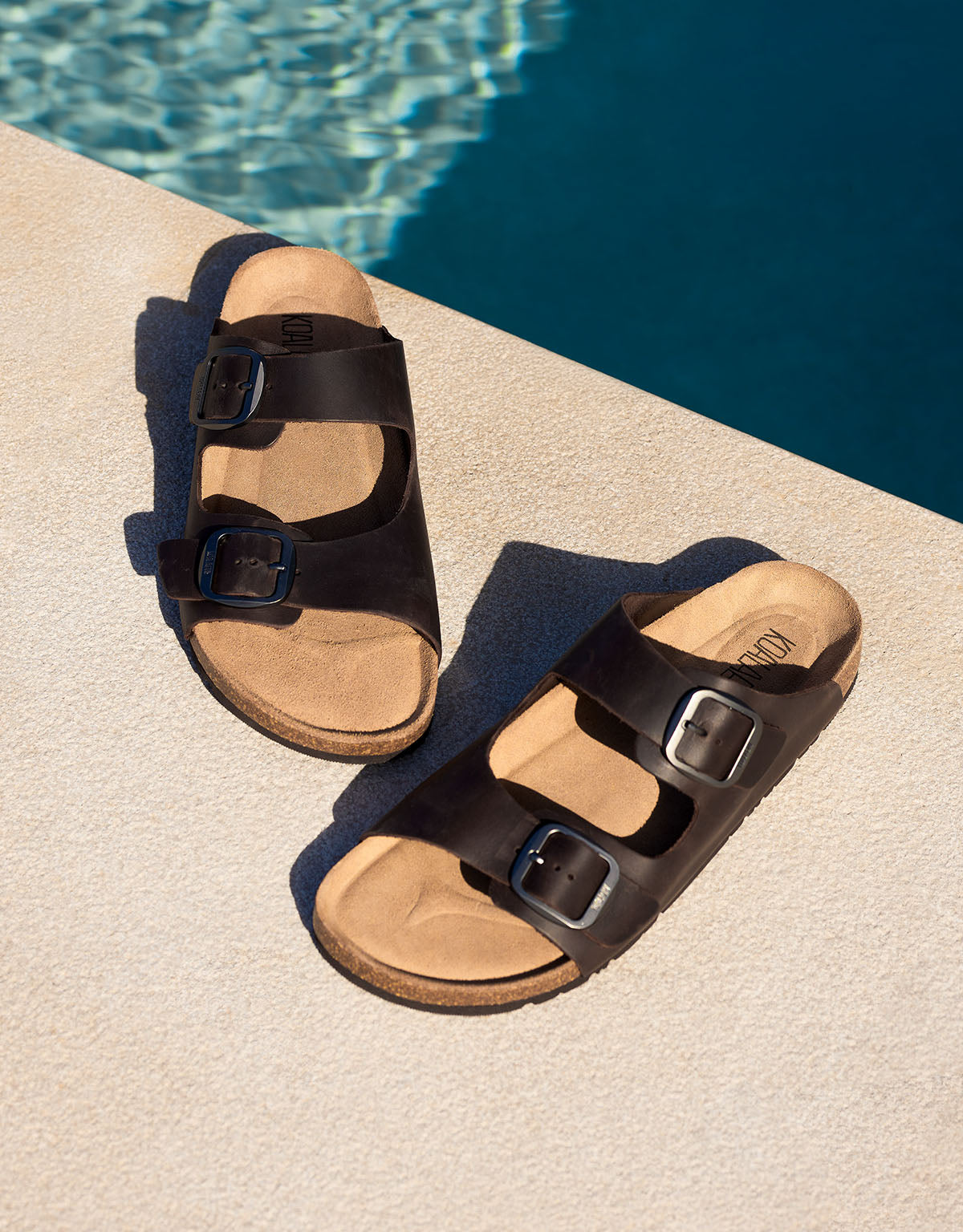 Bio Brown Leather Sandal - Jeep