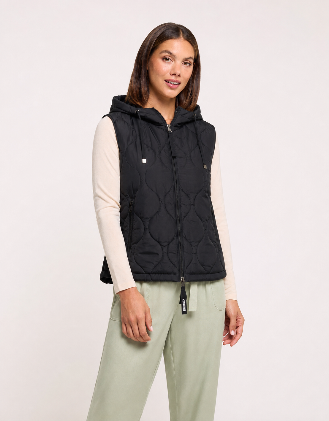 Black Quilting Gilet - Janter