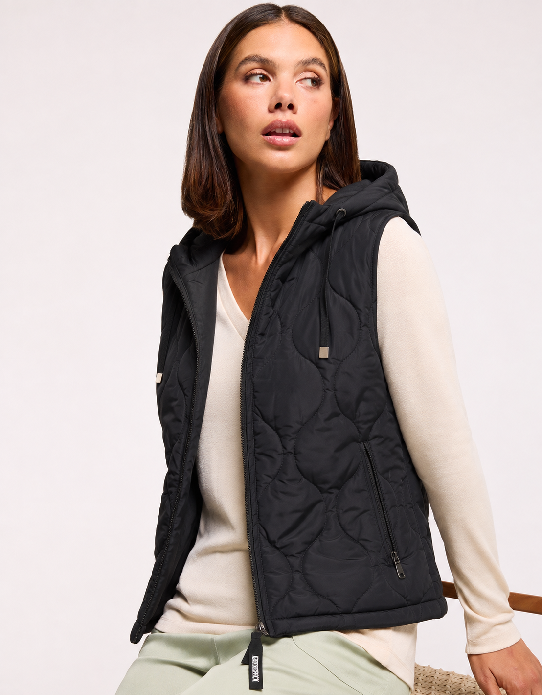 Black Quilting Gilet - Janter
