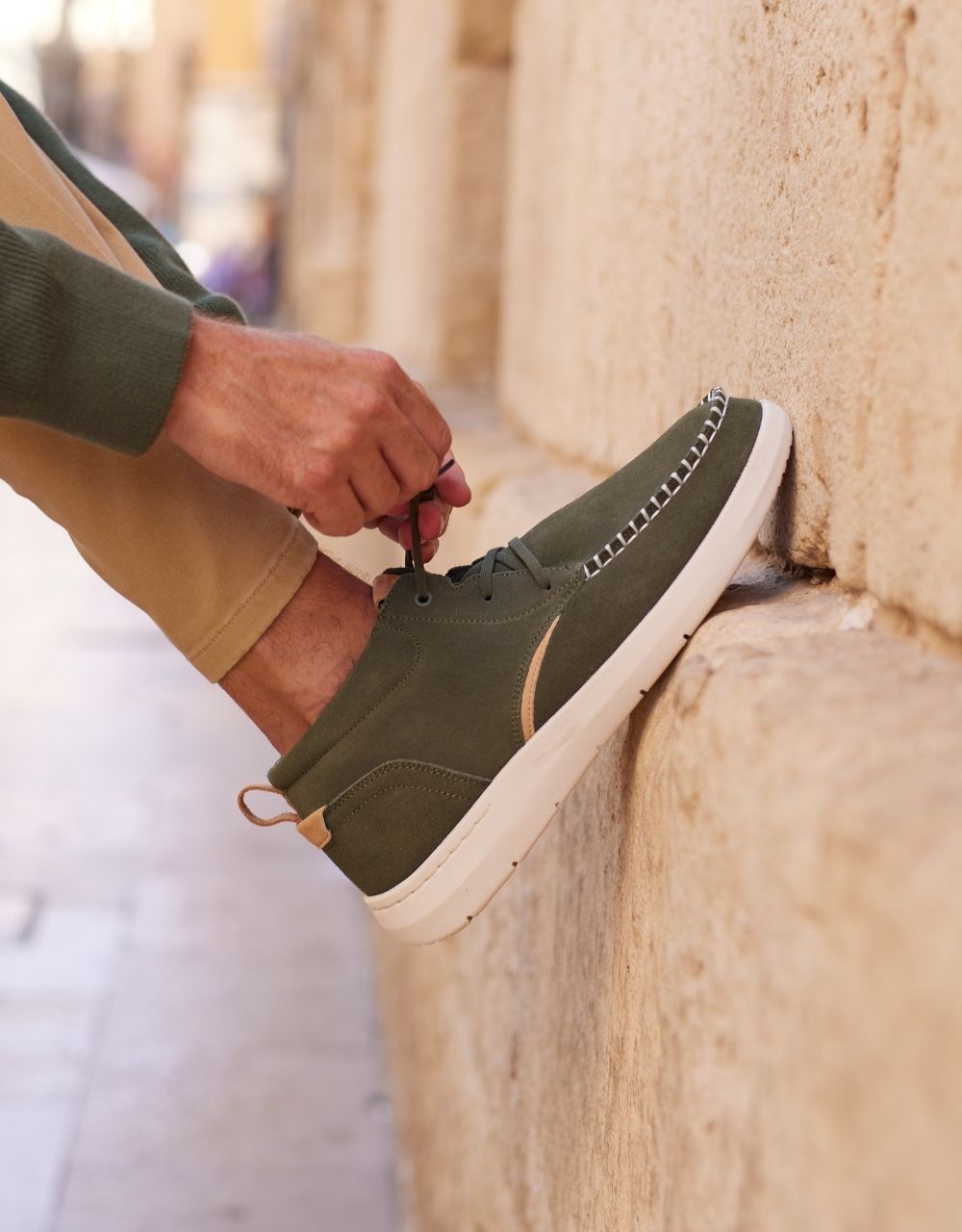 Casual Khaki Suede Boot - Timber