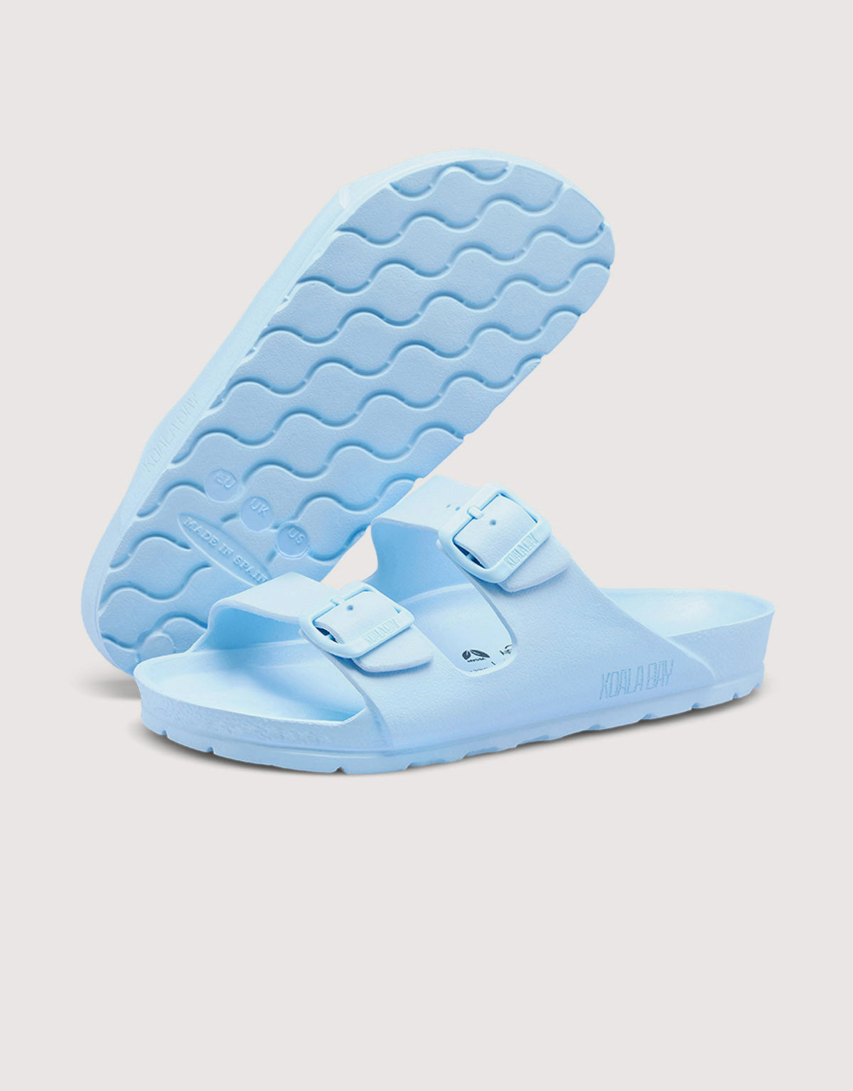 Sky Blue Buckle Sandals - Kauai