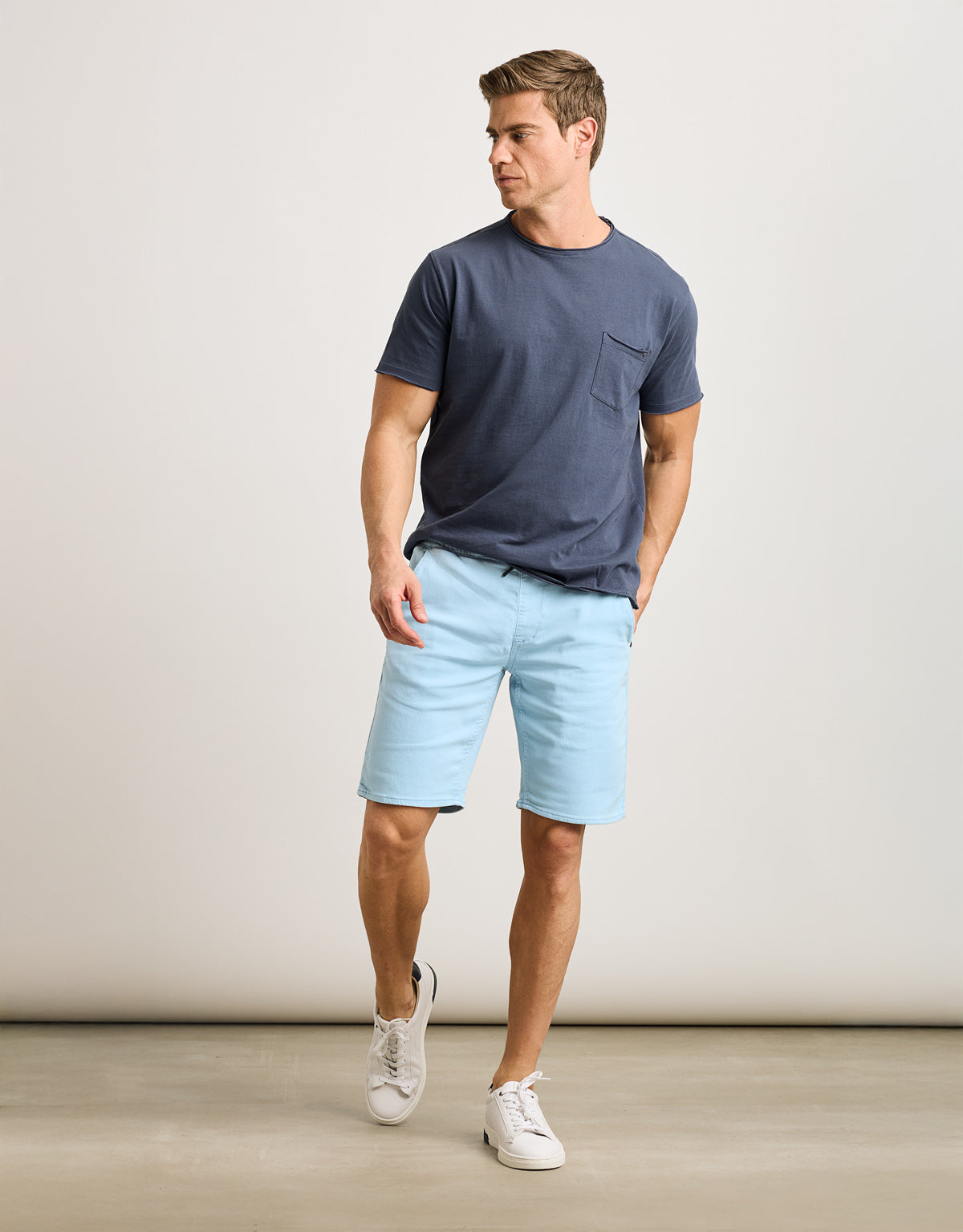 Navy Blue Short Sleeve T-Shirt - Astre