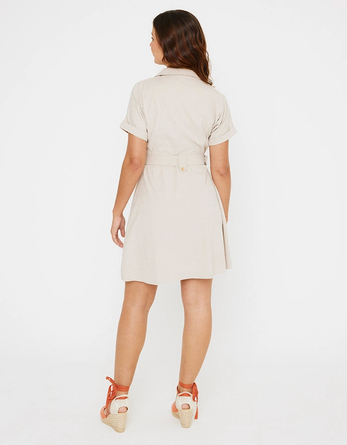 Vestido Corto Crema - Ilice 
